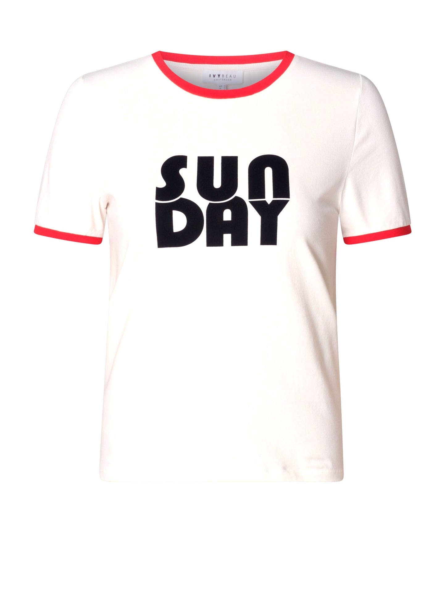 Ivy Beau T-shirt Semma offwhite/rood