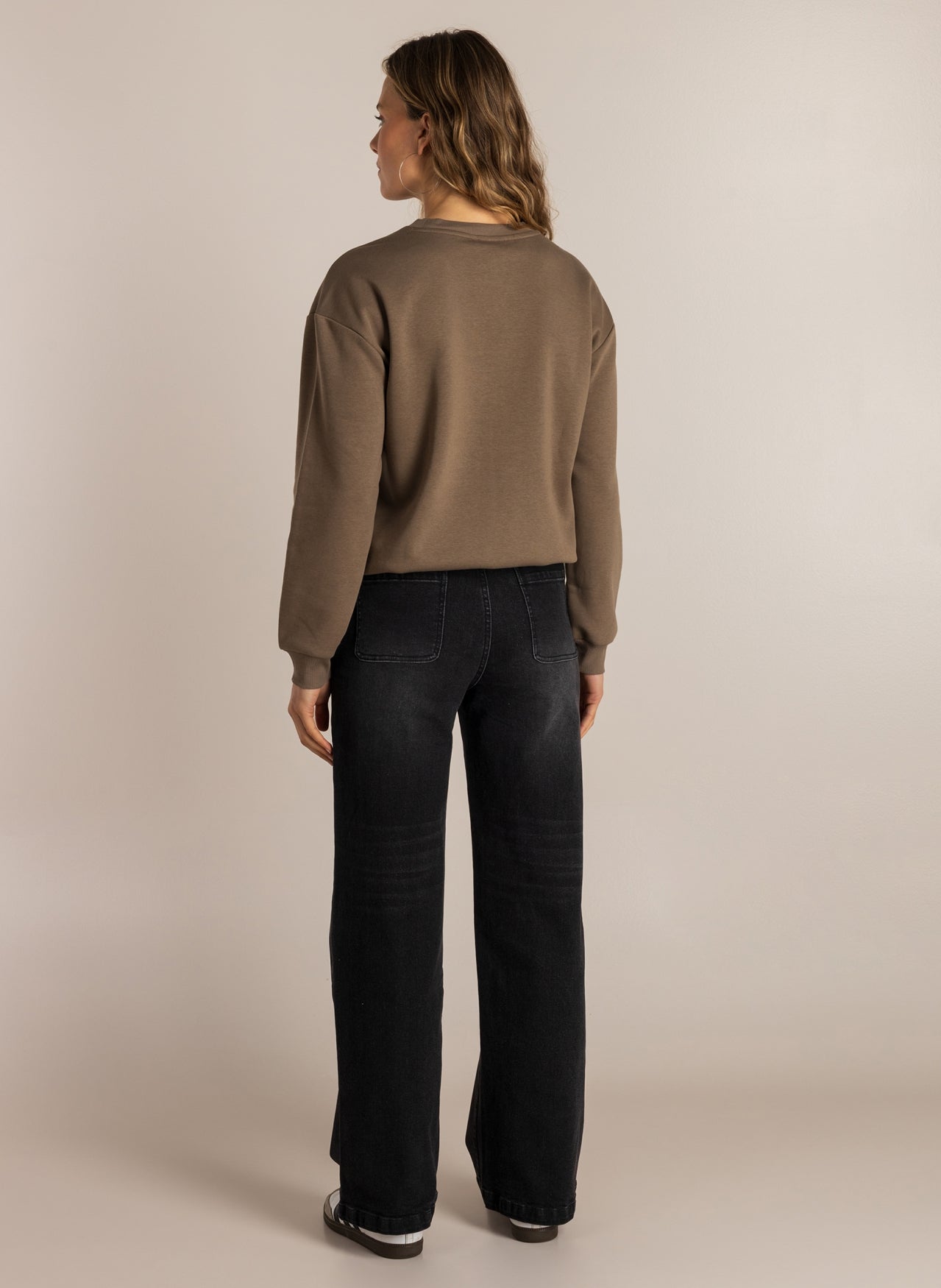 Ivy Beau sweater Shira taupe/rood