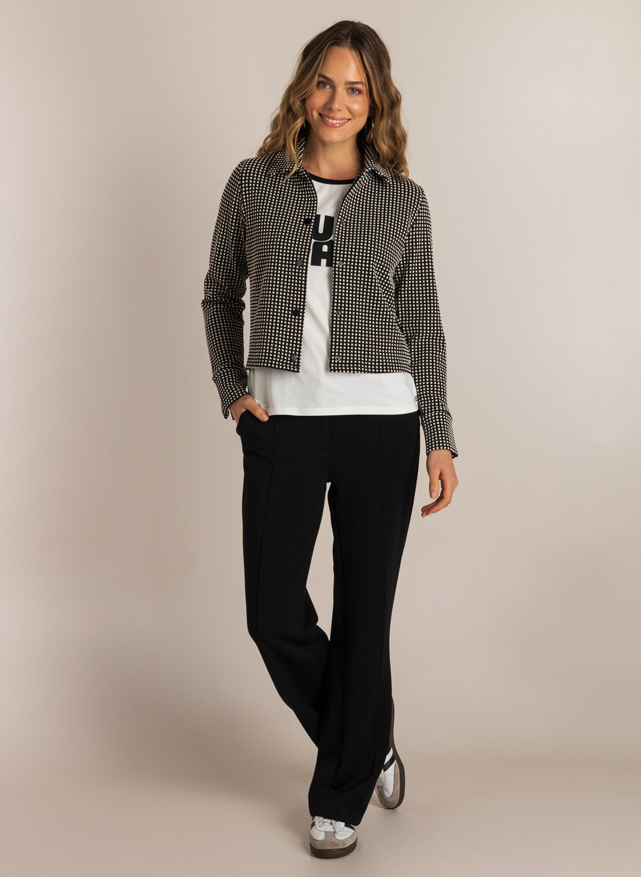 Ivy Beau jasje Siz zwart/offwhite