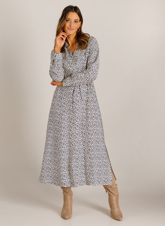 Ivy Beau jurk Veri offwhite/night blue