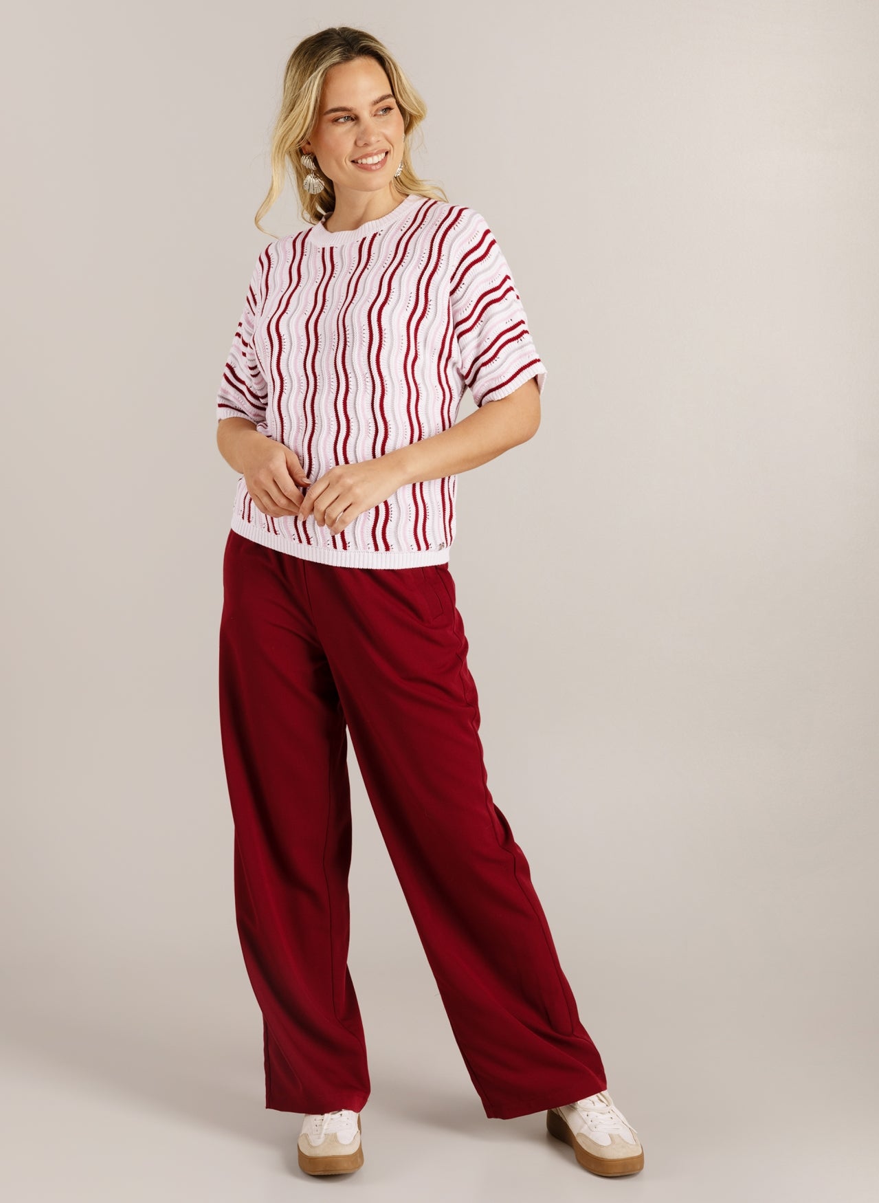 Ivy Beau trui Giorgia white/multicolour