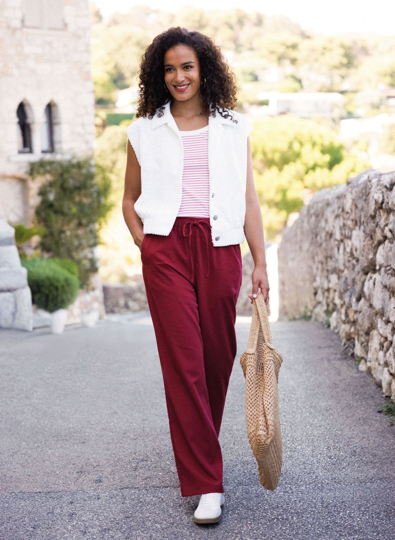 Ivy Beau gilet Gerlene white