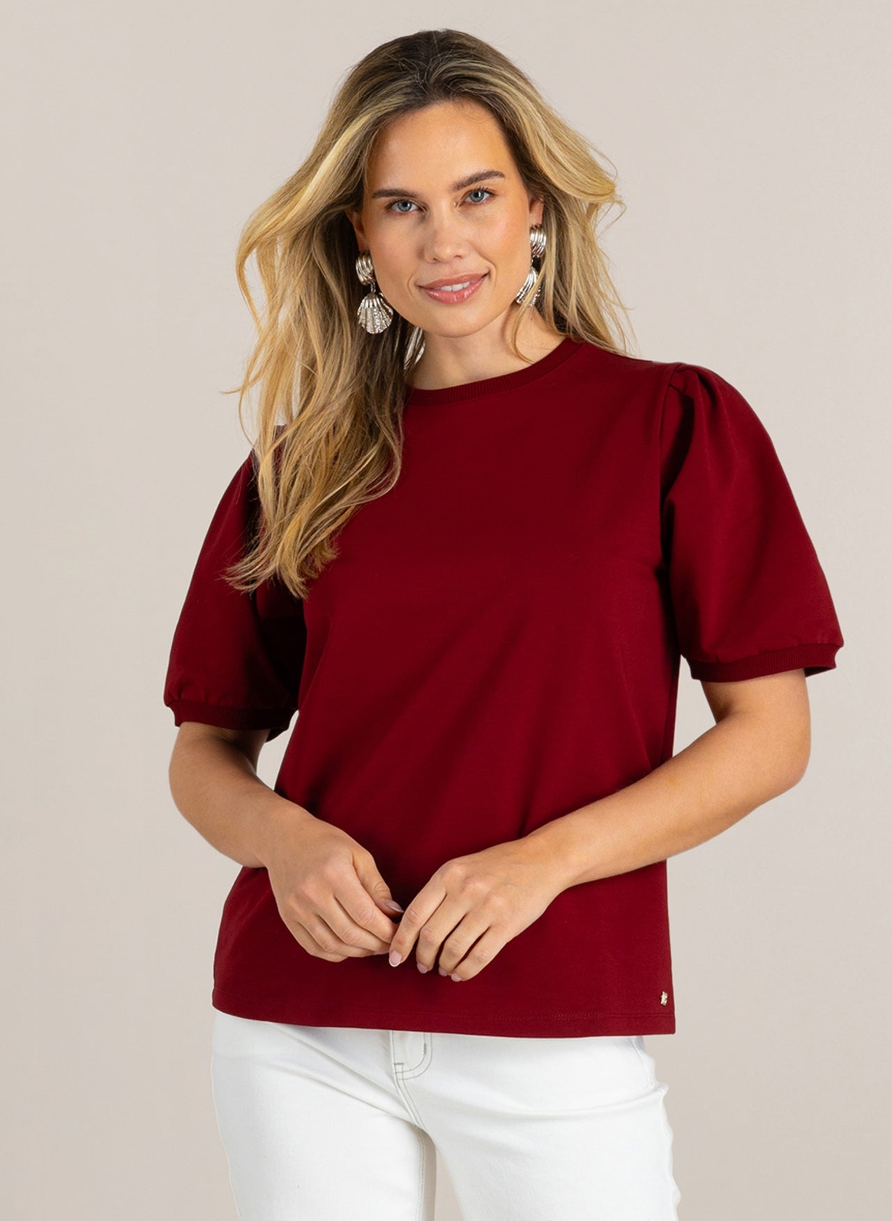 Ivy Beau trui Gilaila dark red