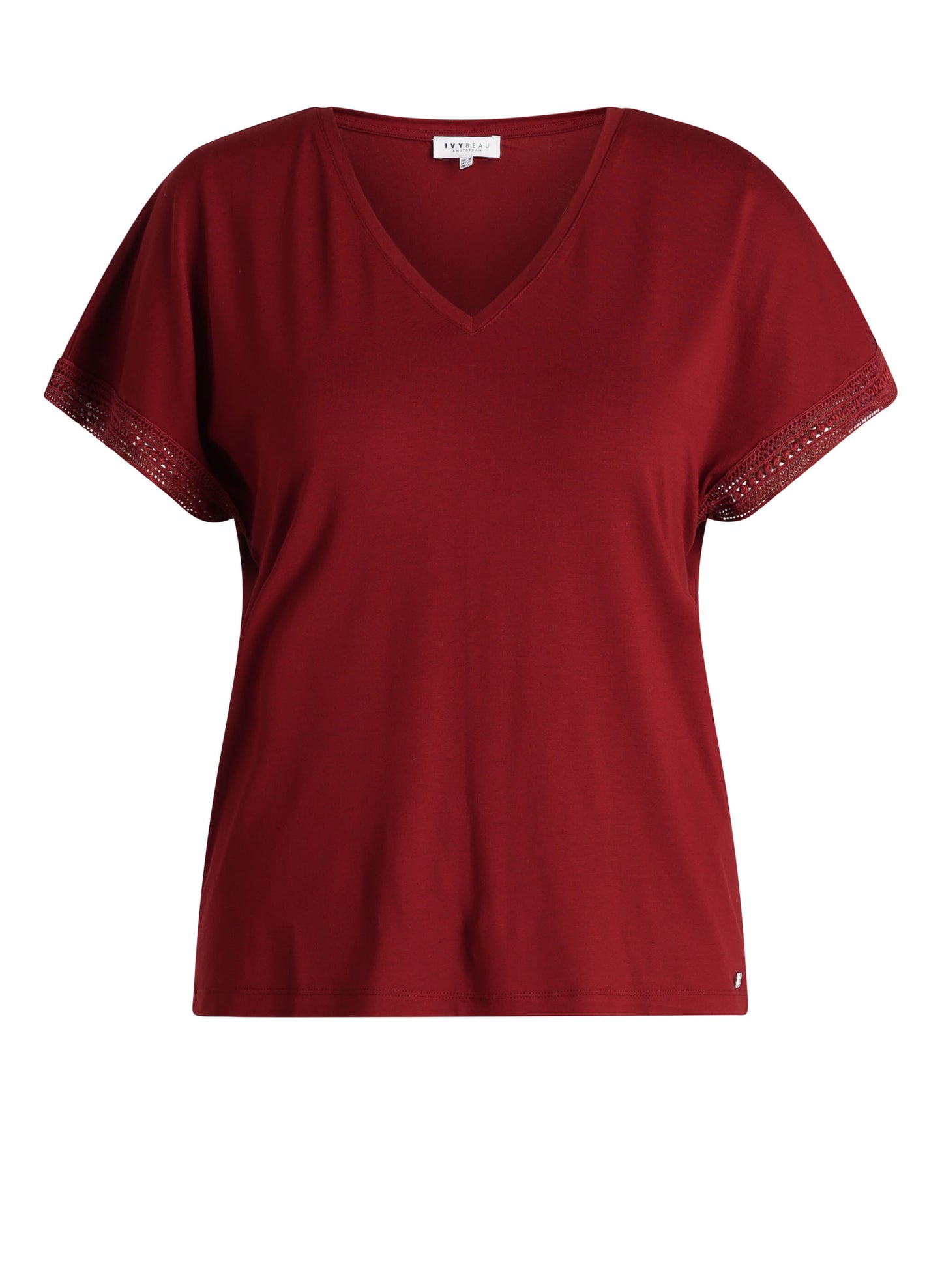Ivy Beau T-shirt Gennesis dark red