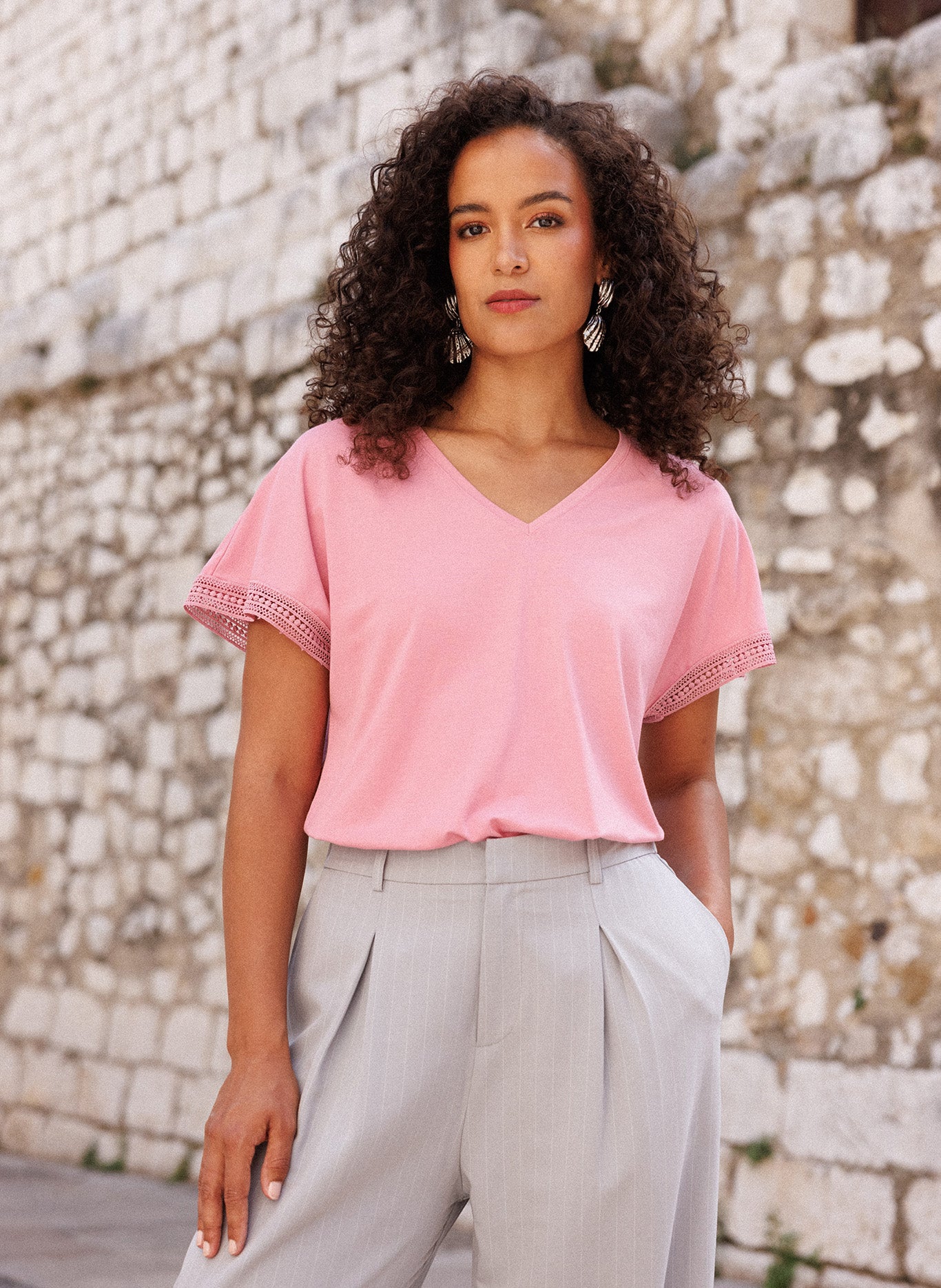 Ivy Beau T-shirt Gennesis pink