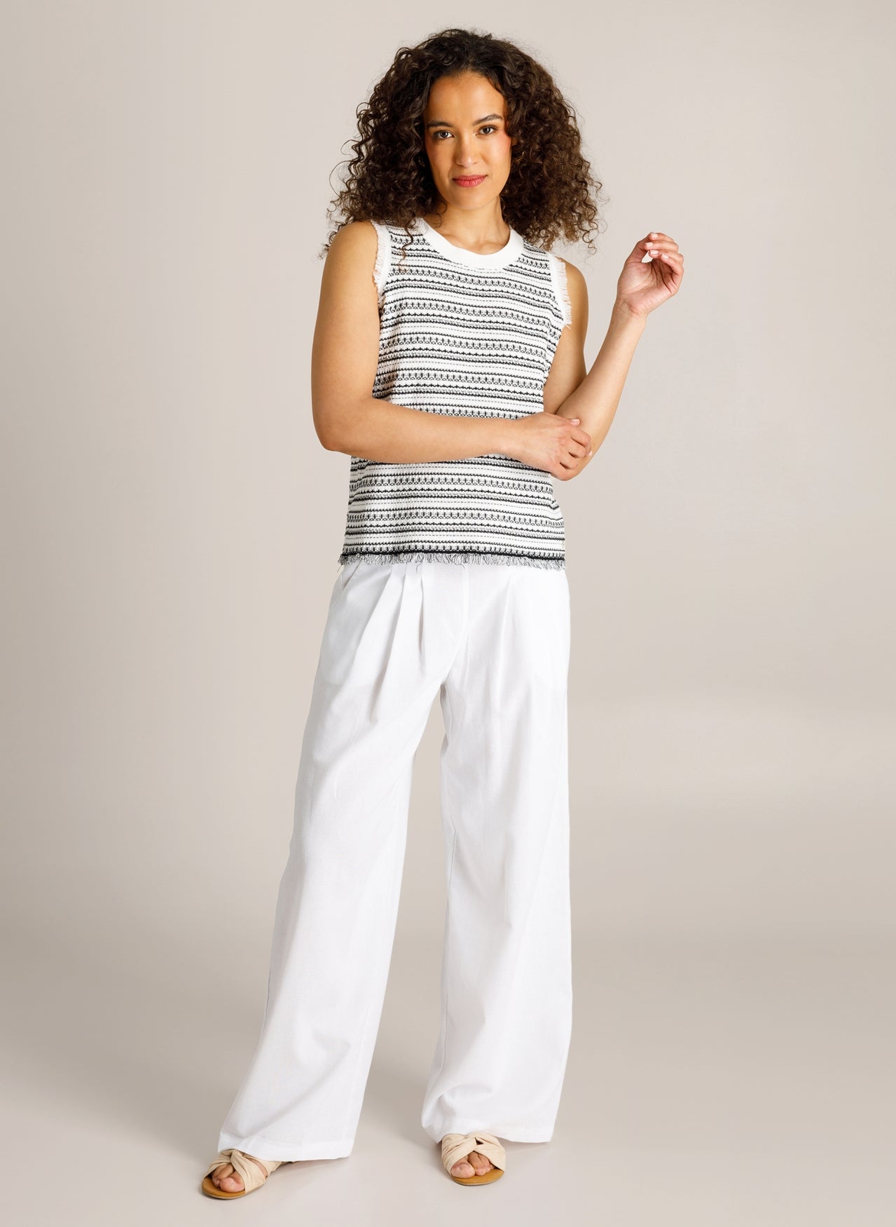 Ivy Beau top Caitlin black/white