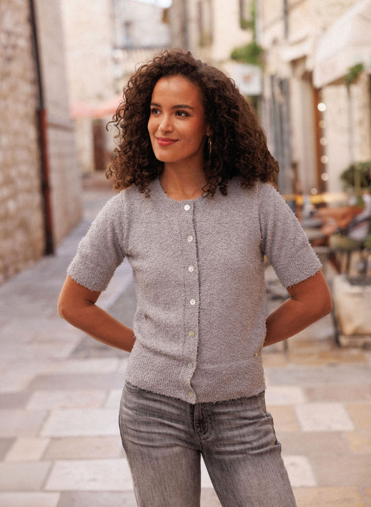 Ivy Beau vest Glena grey