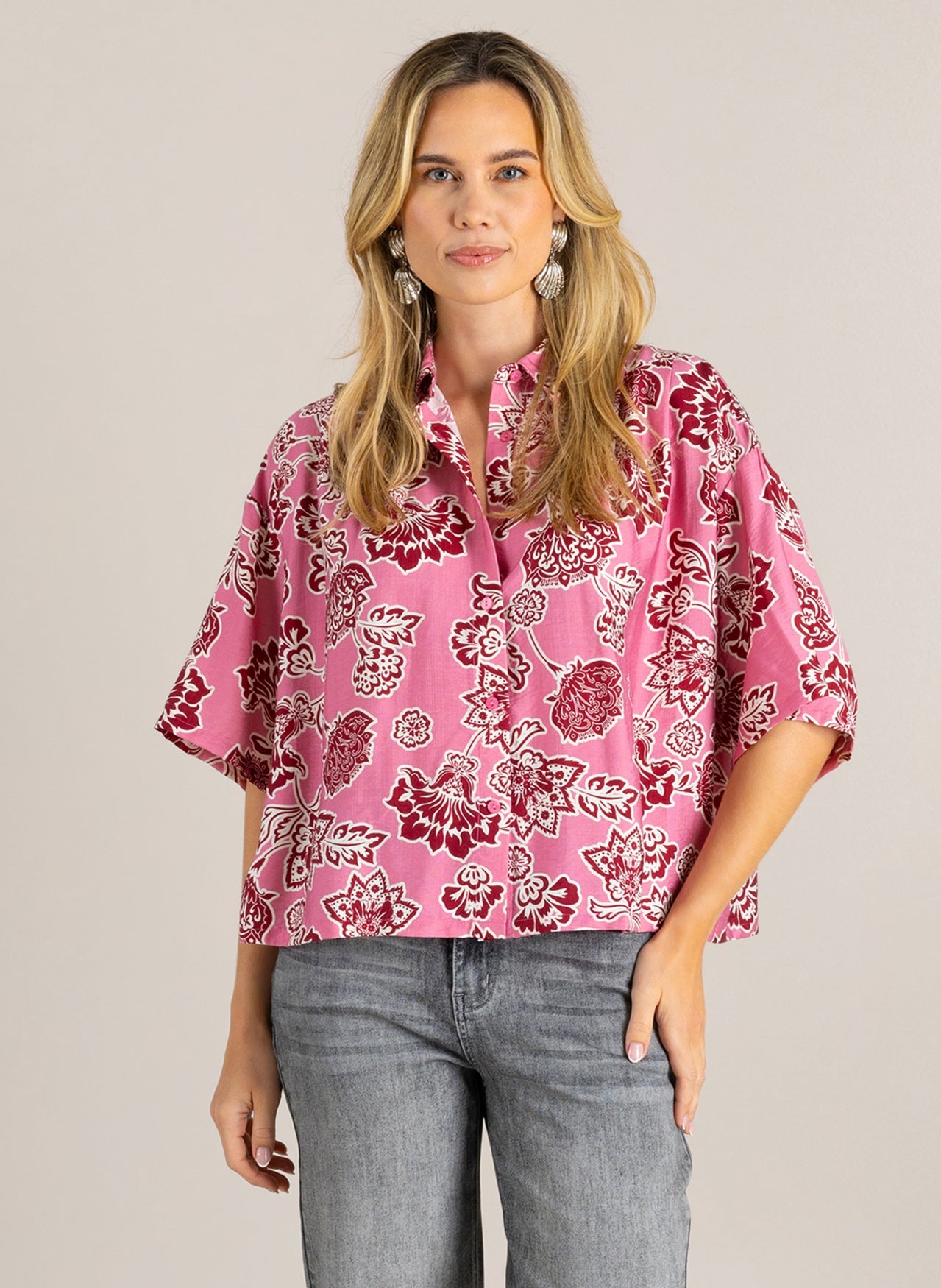 Ivy Beau blouse Gilayla pink/multicolour