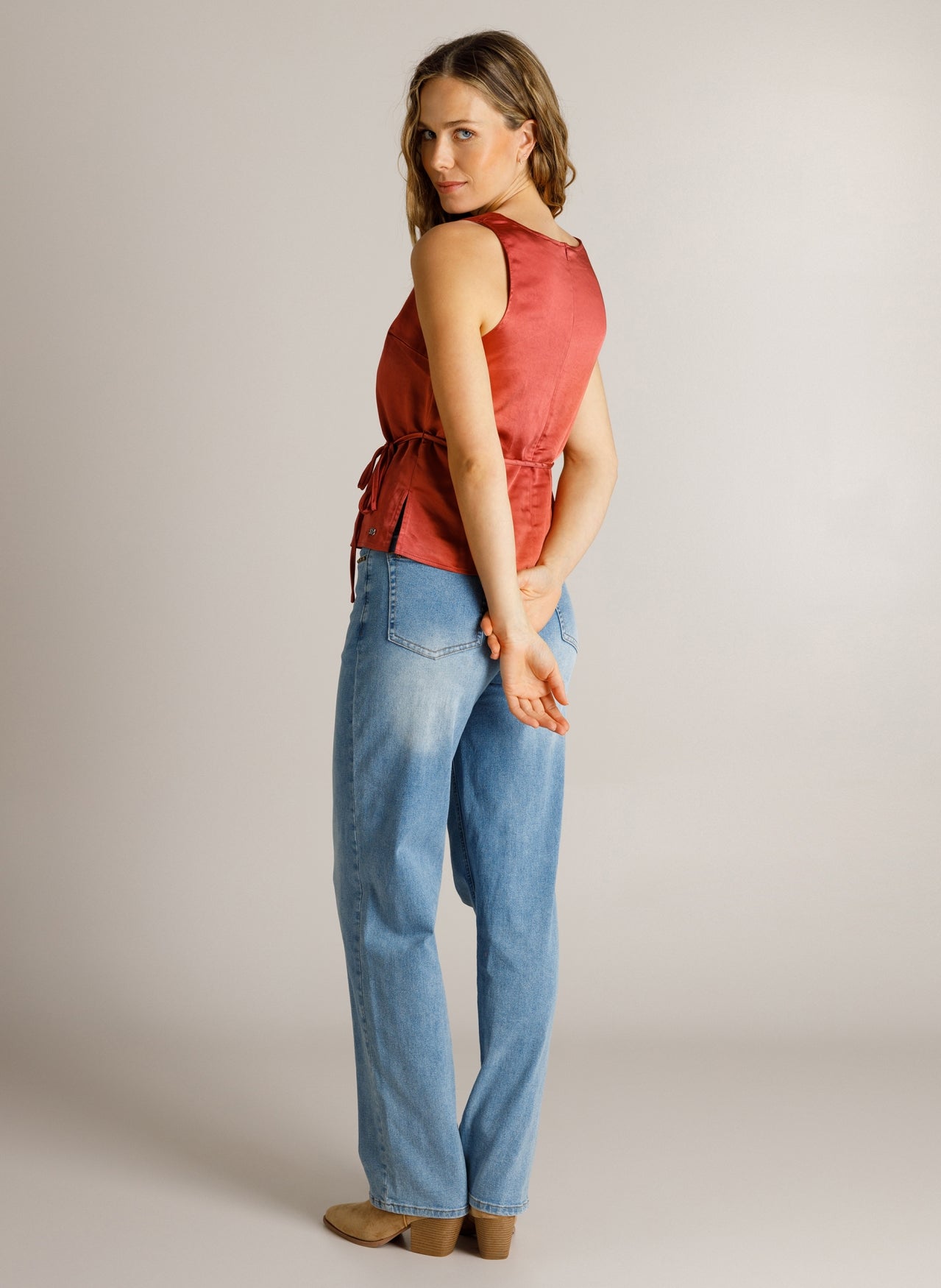 Ivy Beau top Danee barn red