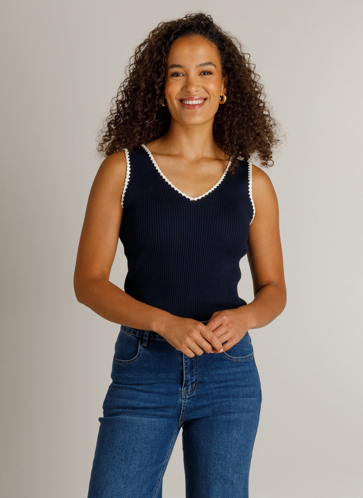 Ivy Beau top Herena dark blue