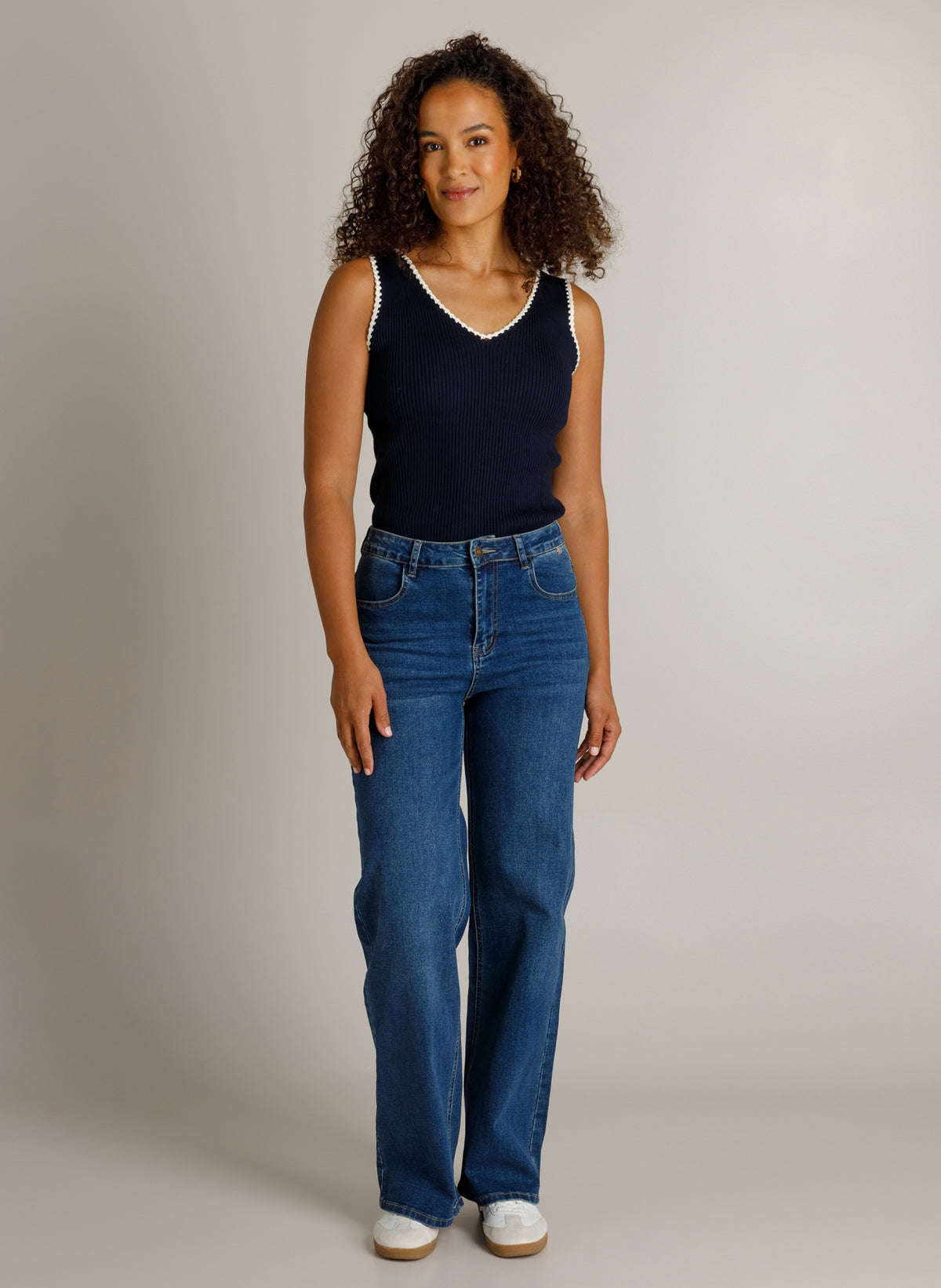 Ivy Beau top Herena dark blue