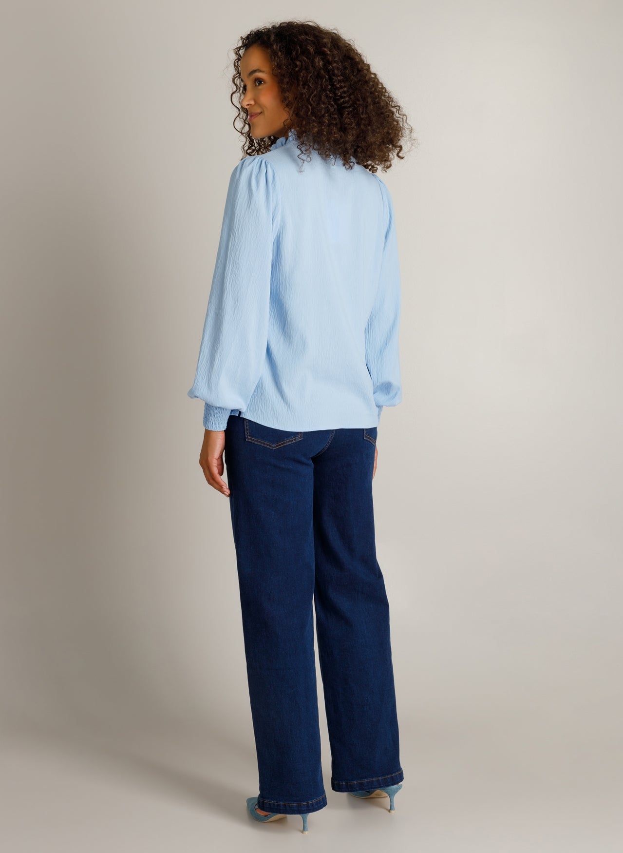 Ivy Beau blouse Hedy sky blue