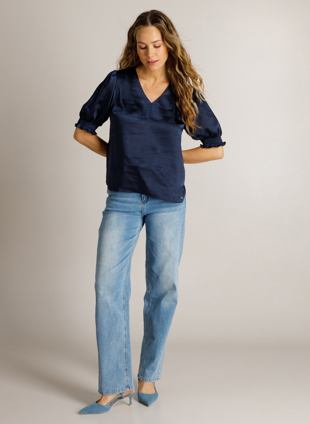 Ivy Beau top Doreen dark blue