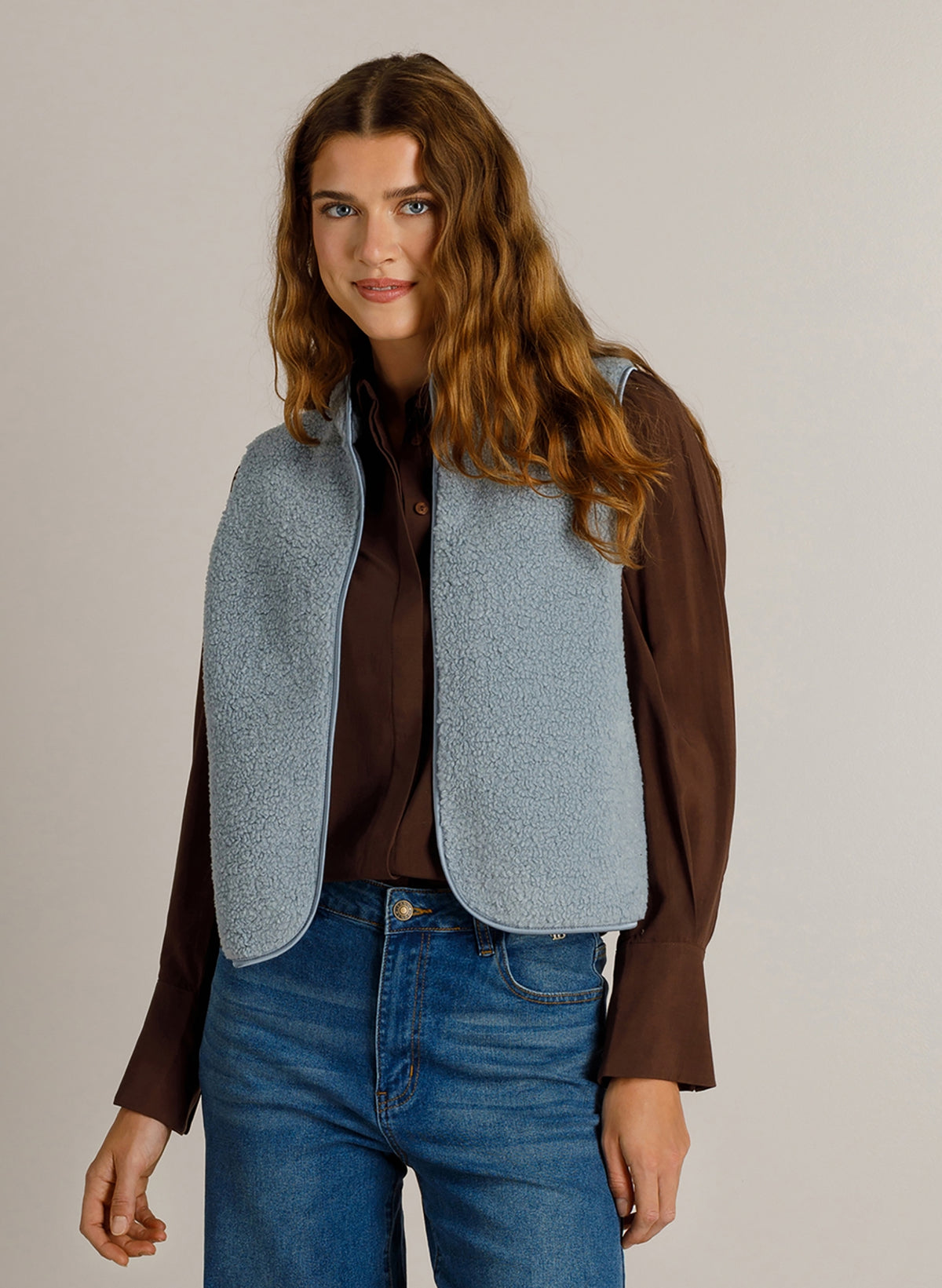 Ivy Beau gilet Kyla winter sky