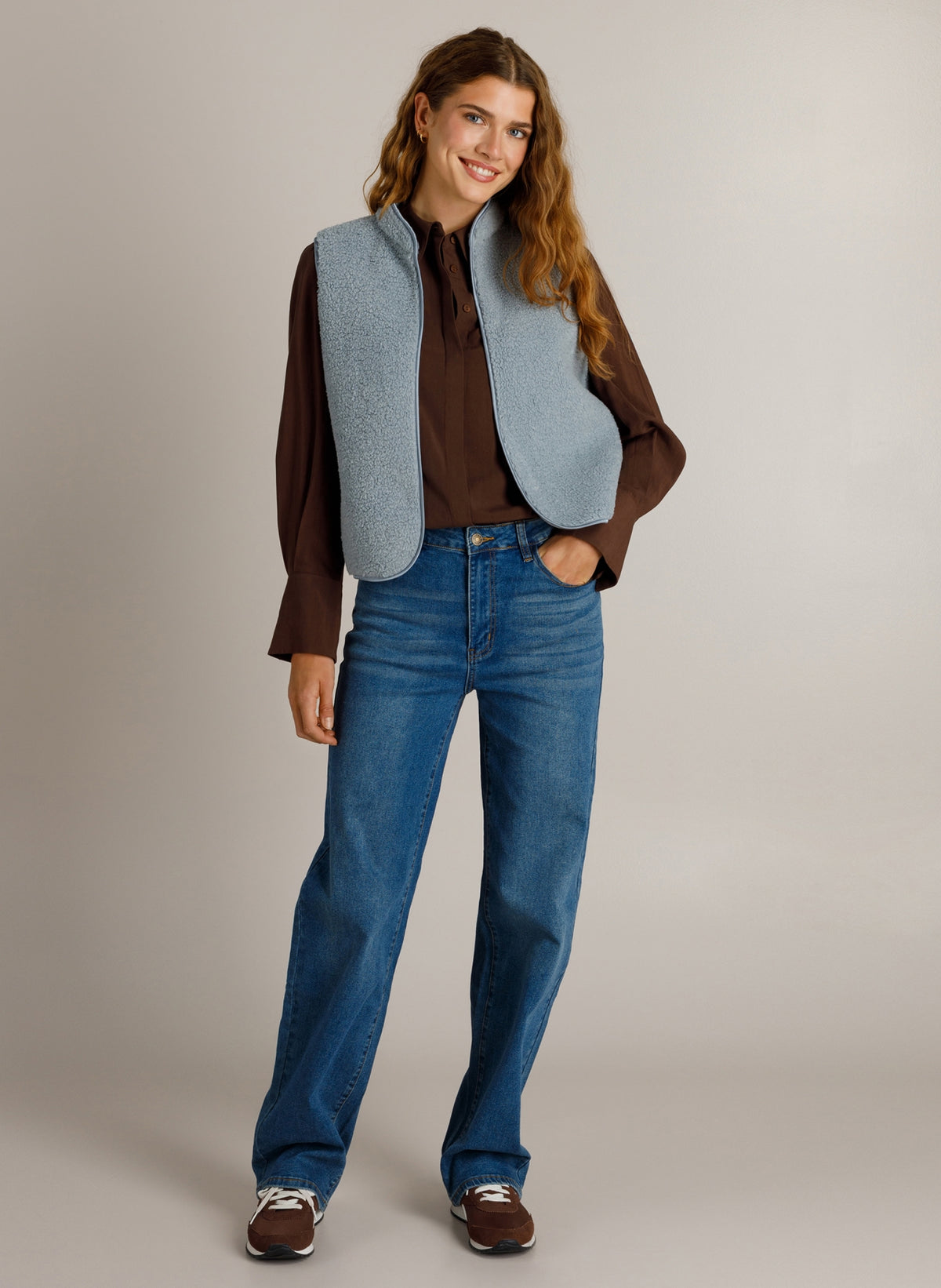 Ivy Beau gilet Kyla winter sky