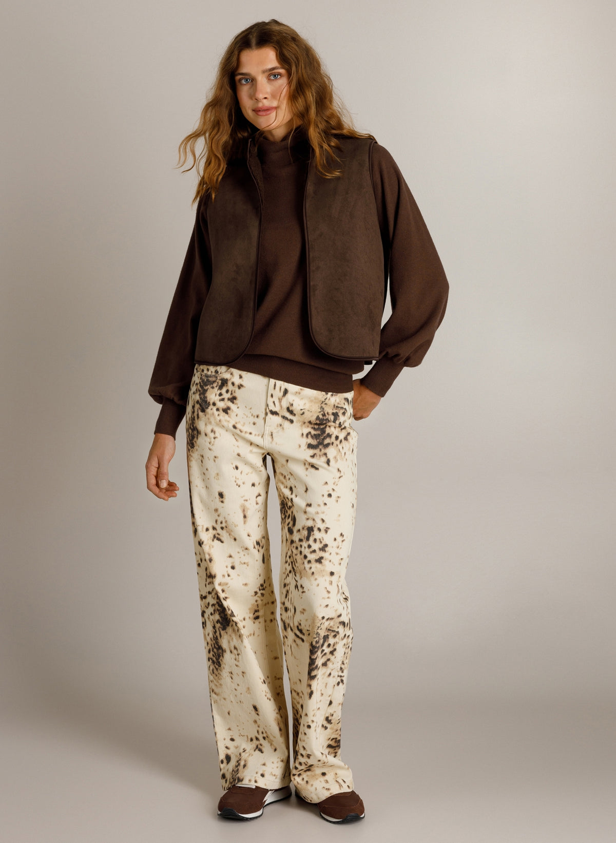 Ivy Beau gilet Kyla chocolate brown