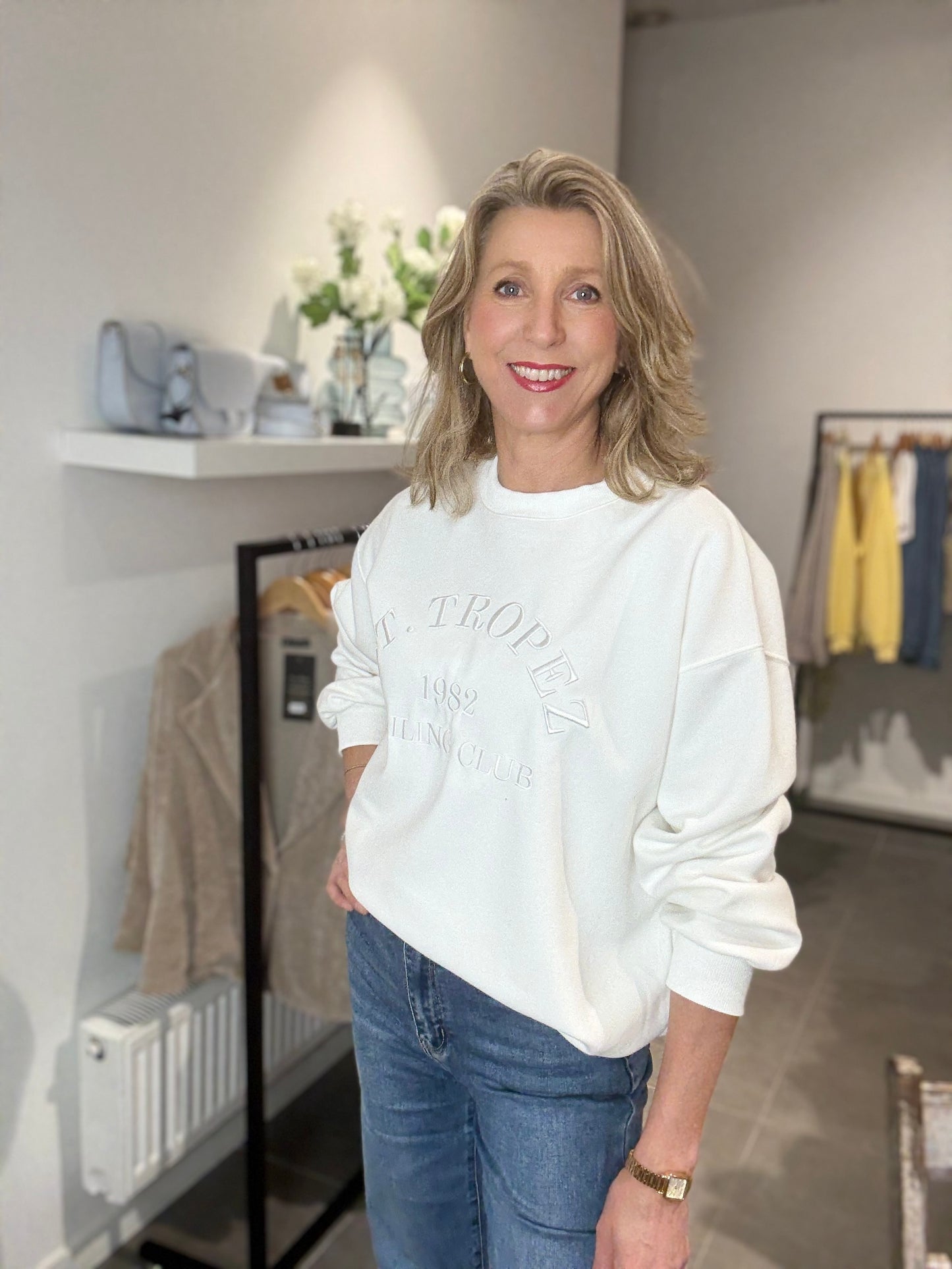 Moocci sweater St. Tropez wit