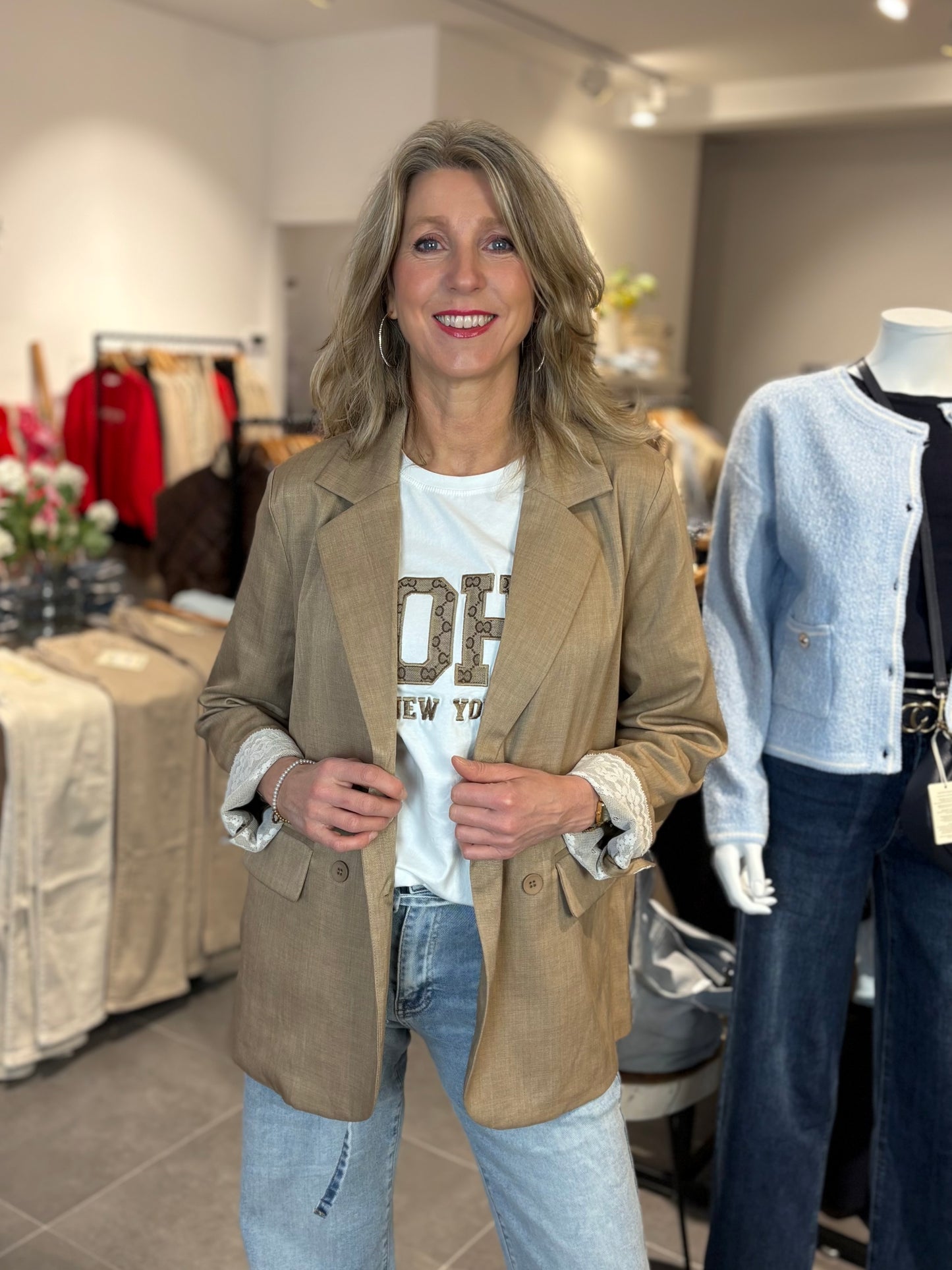 Jubylee blazer double breasted camel