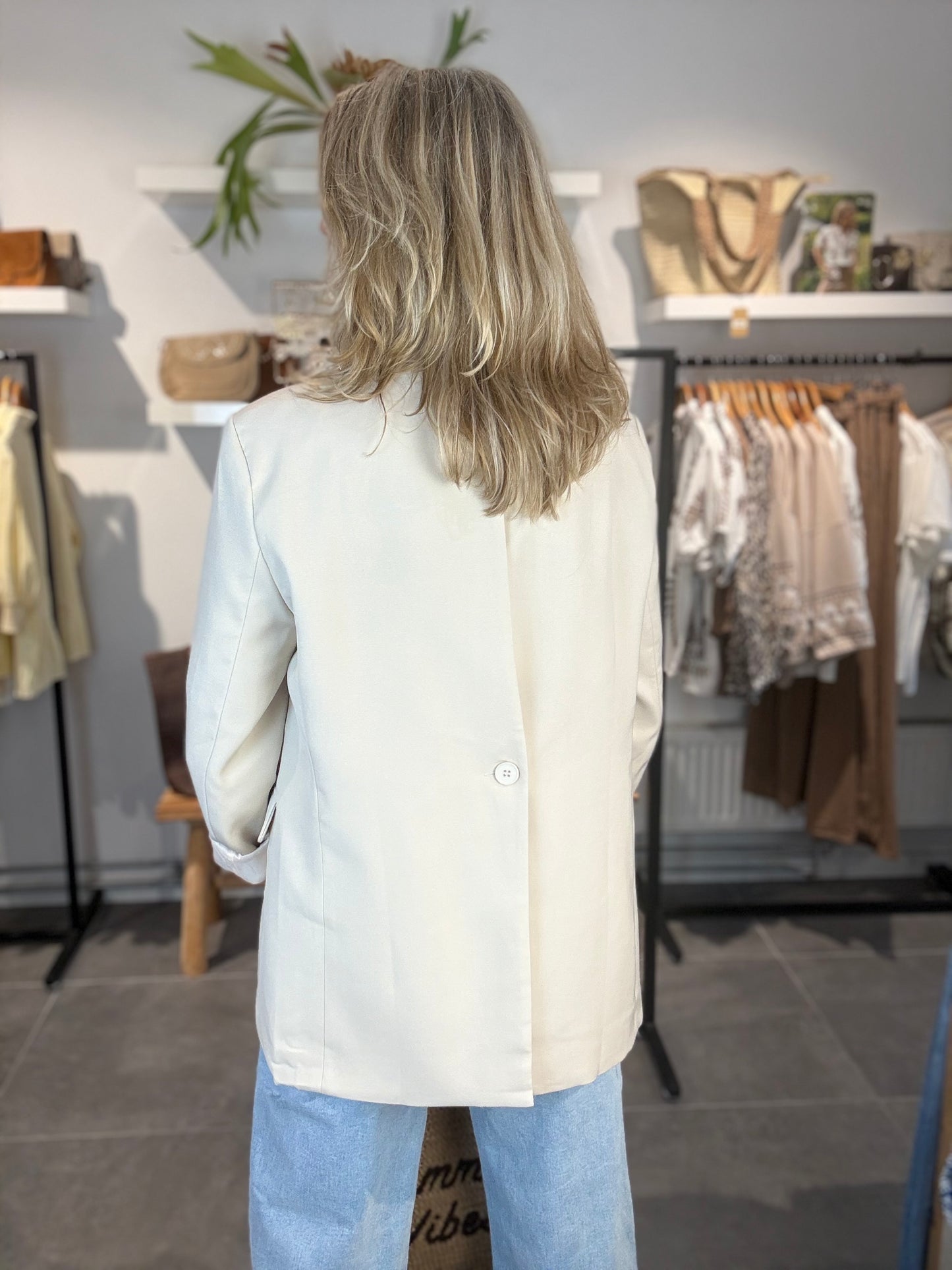 Lucce blazer oversized split/double breasted zand