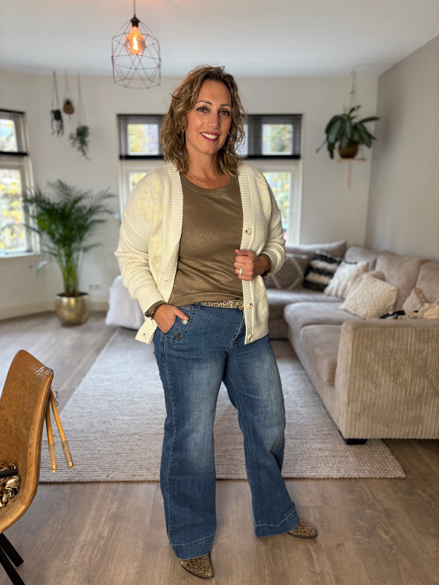 C&S vest Cato wool white