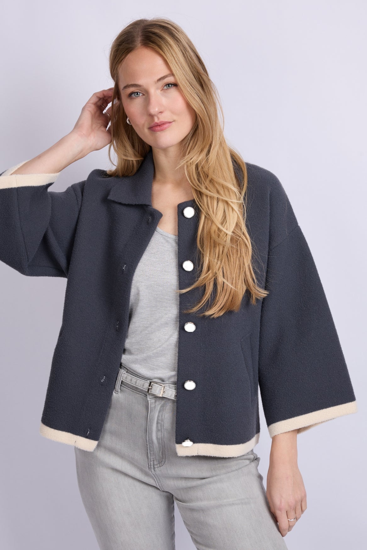 CS jack Jamila dark jeans blue/sand