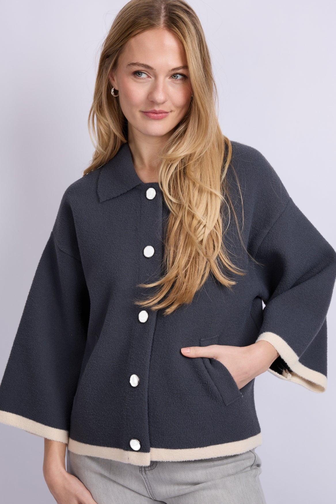 CS jack Jamila dark jeans blue/sand