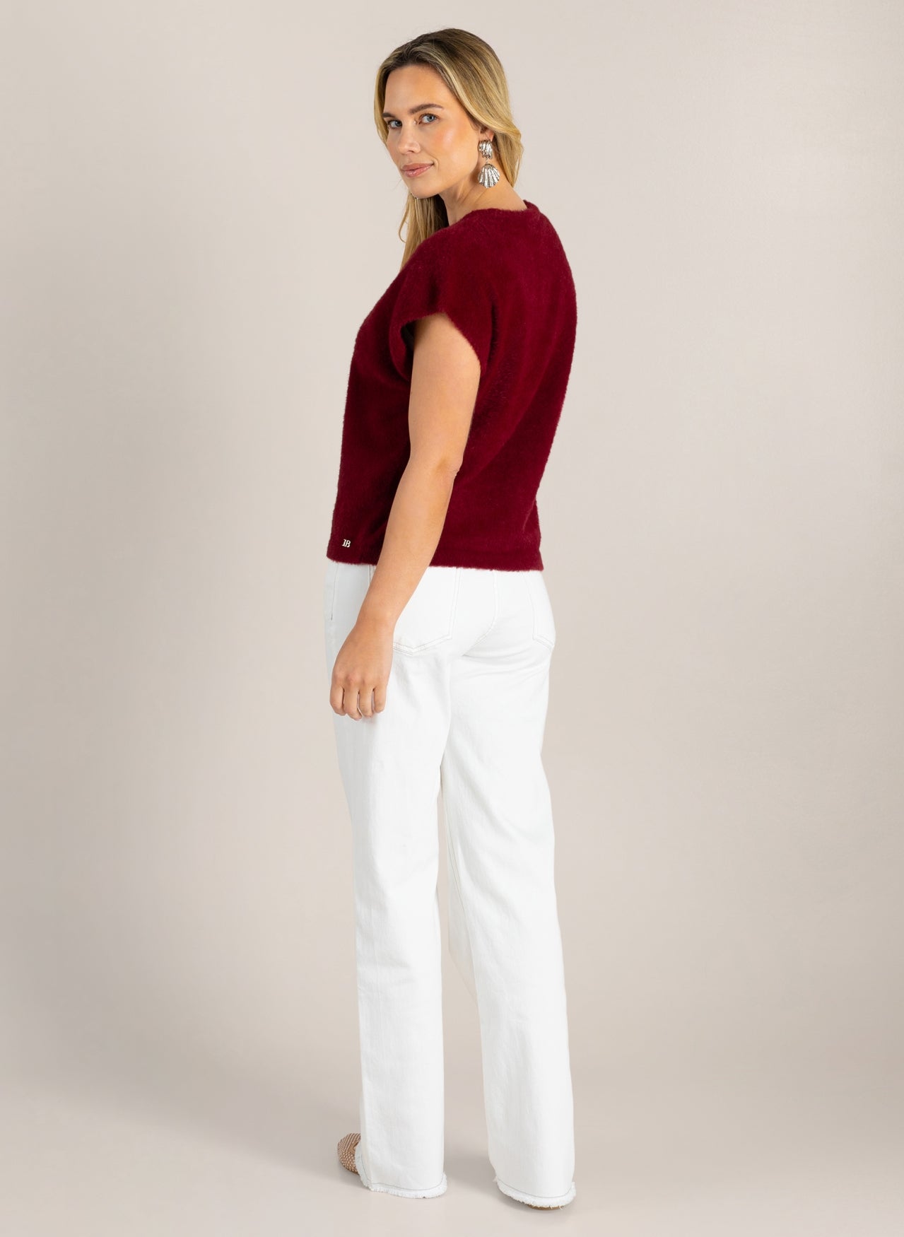 Ivy Beau gilet Grace stone red