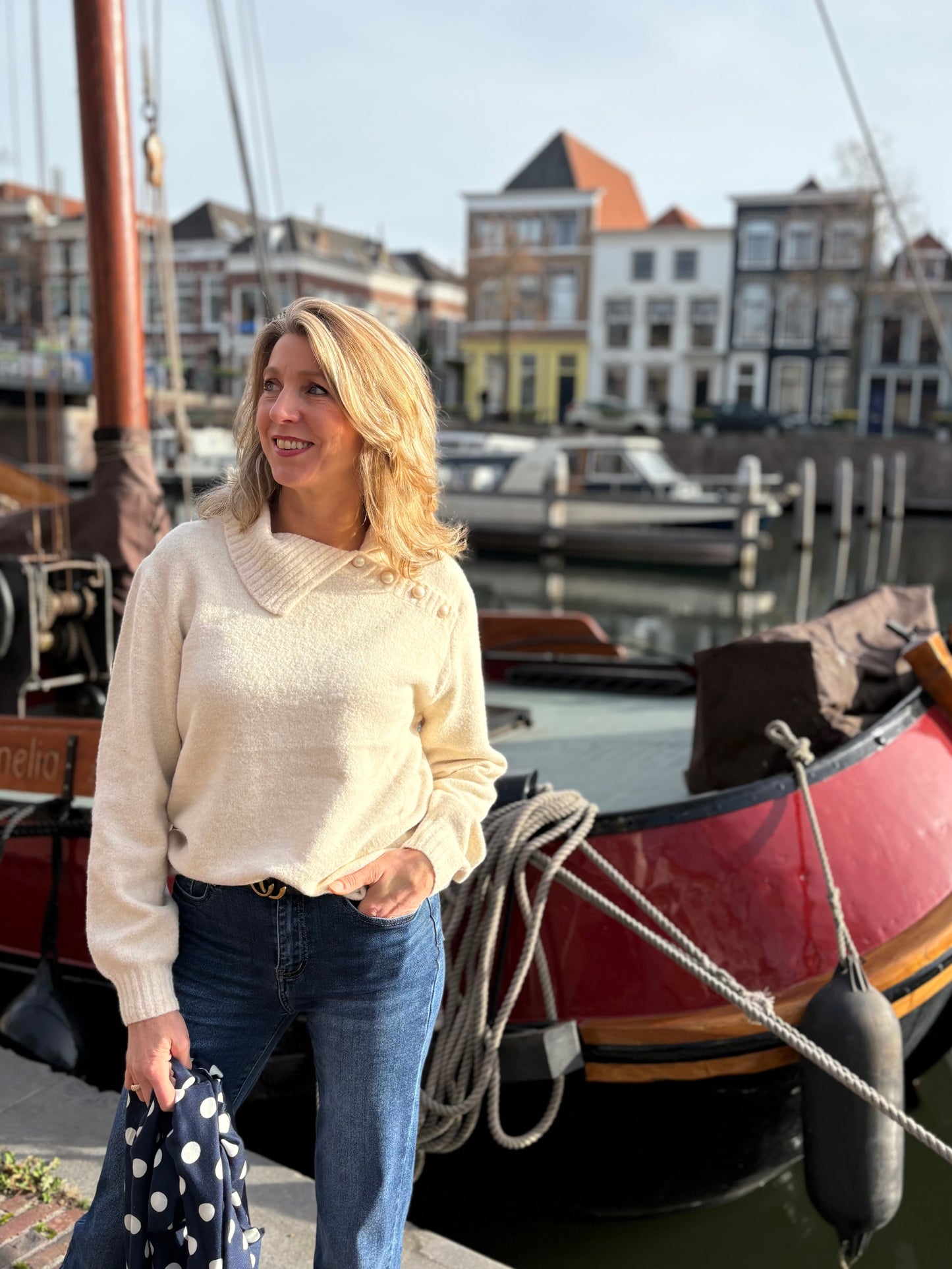 C&S trui Kelsey sand