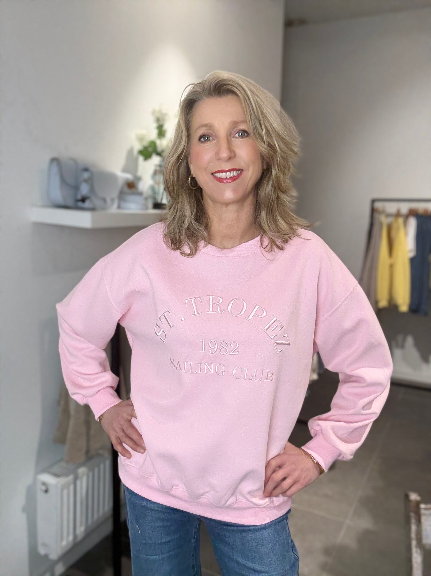 Moocci sweater St. Tropez roze