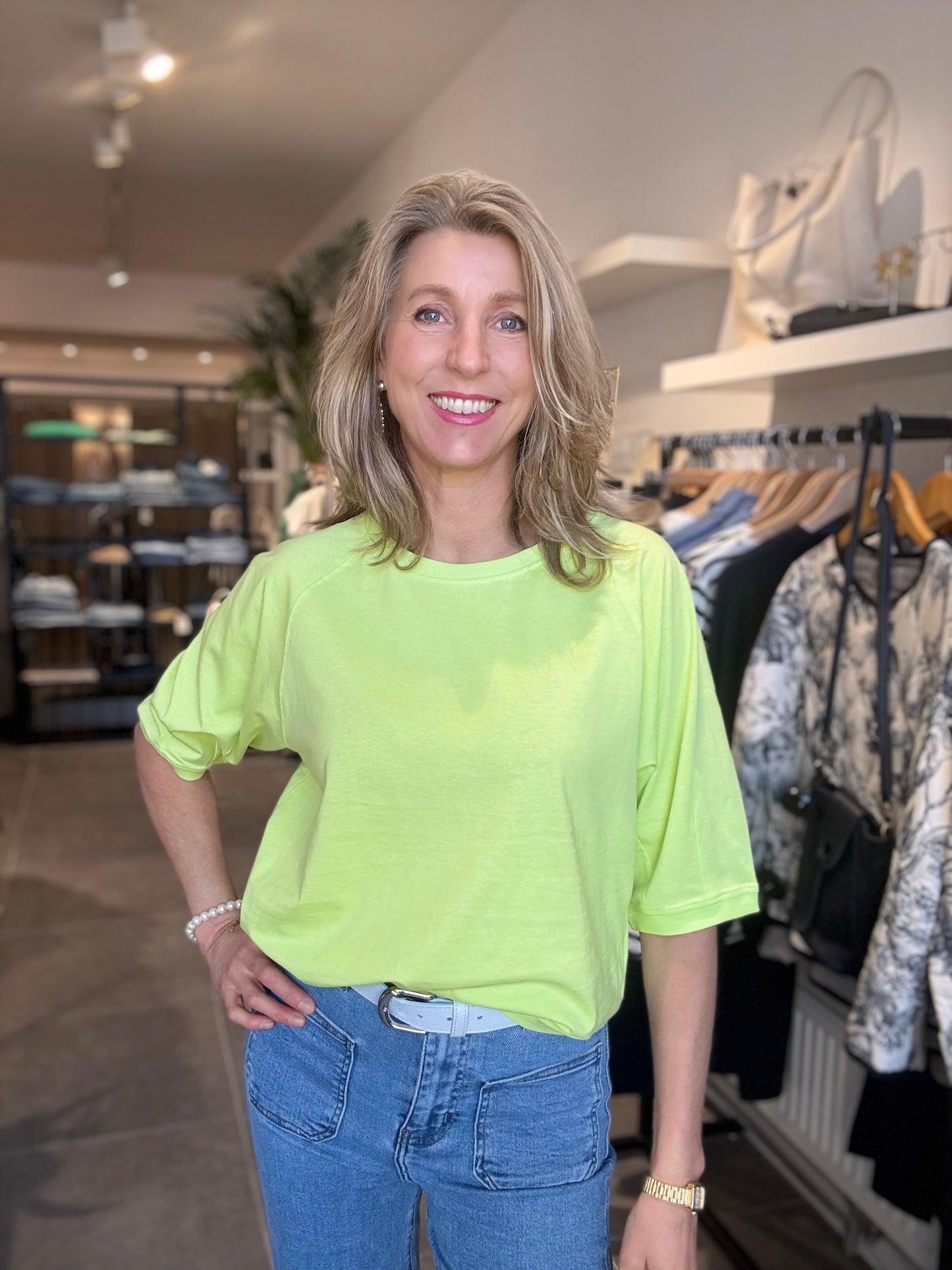 Freequent T-shirt Comte sharp green