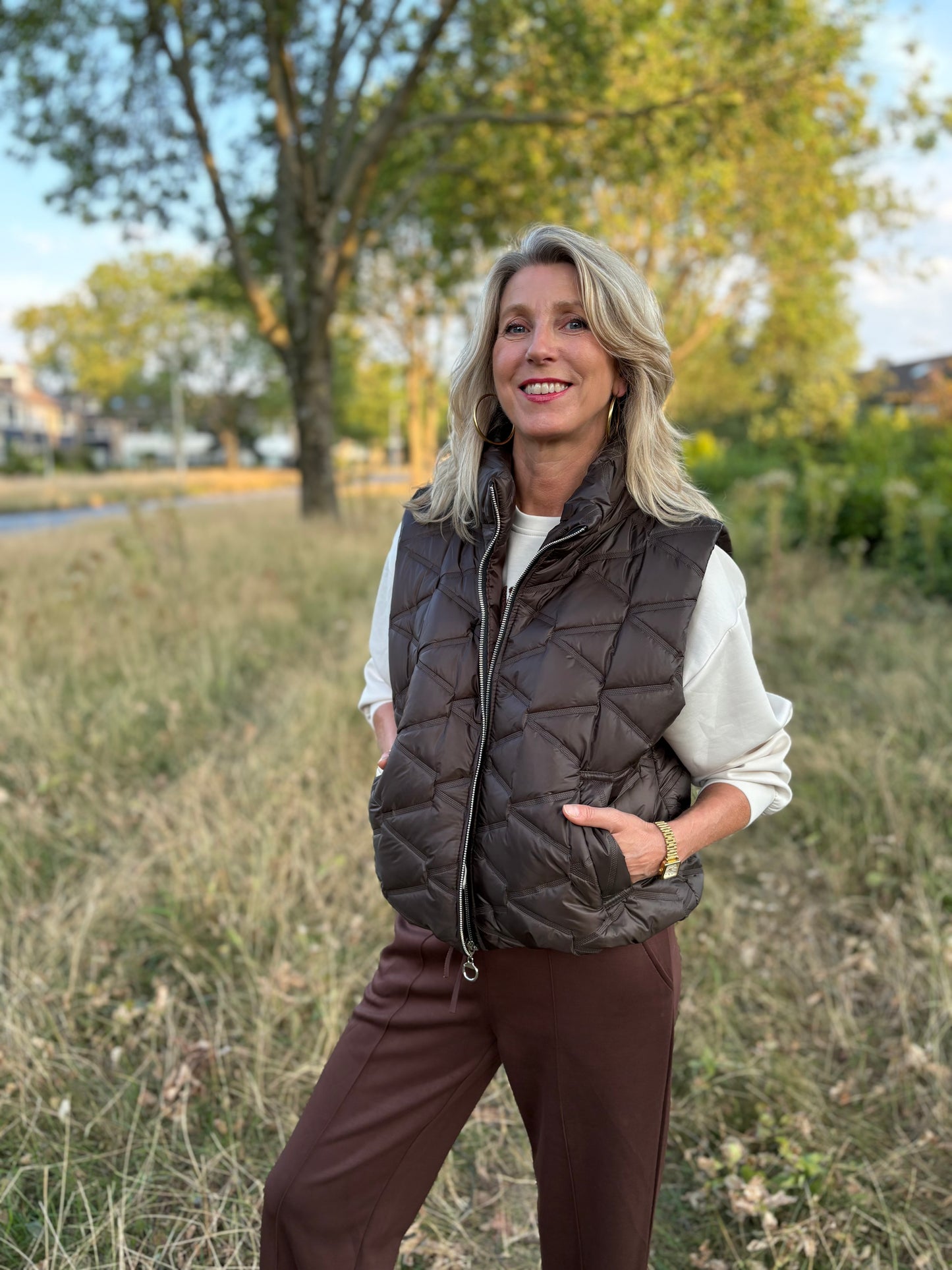 Bella bodywarmer bruin one size