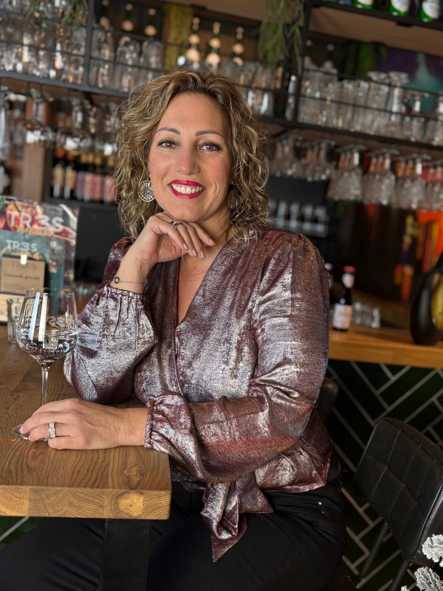 Ivy Beau blouse Alaia dark red