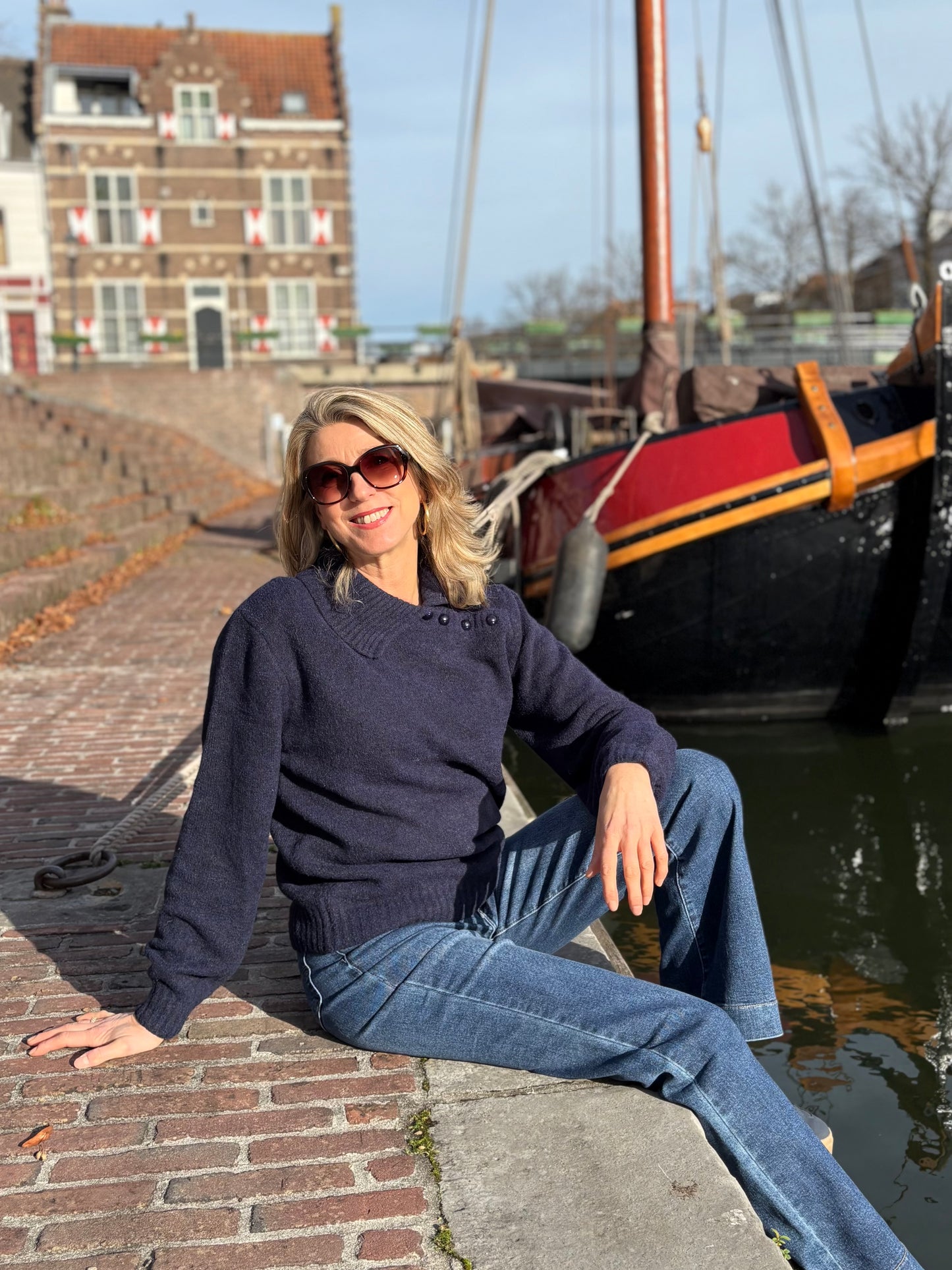 C&S trui Kelsey midnight blue