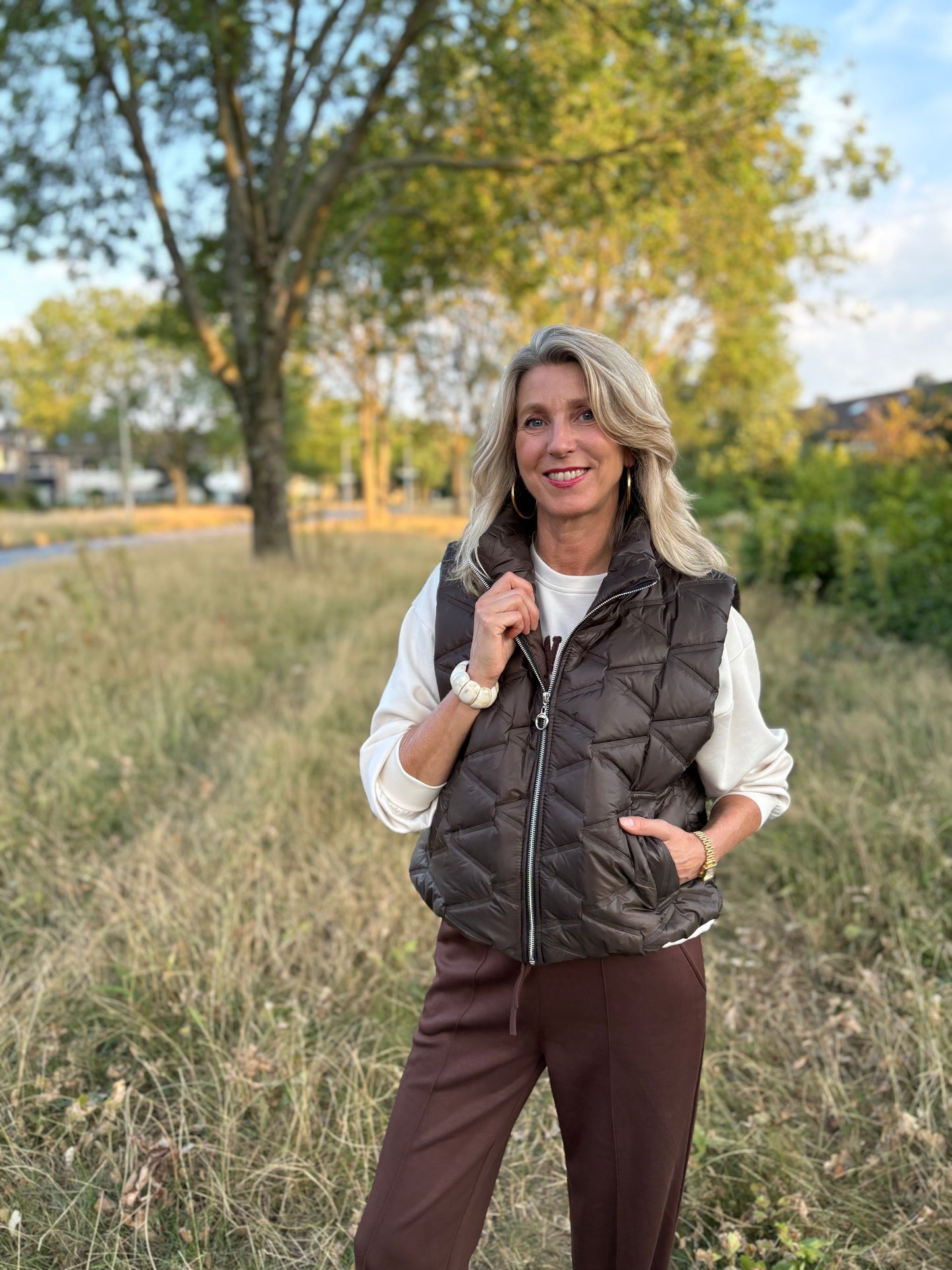 Bella bodywarmer bruin one size