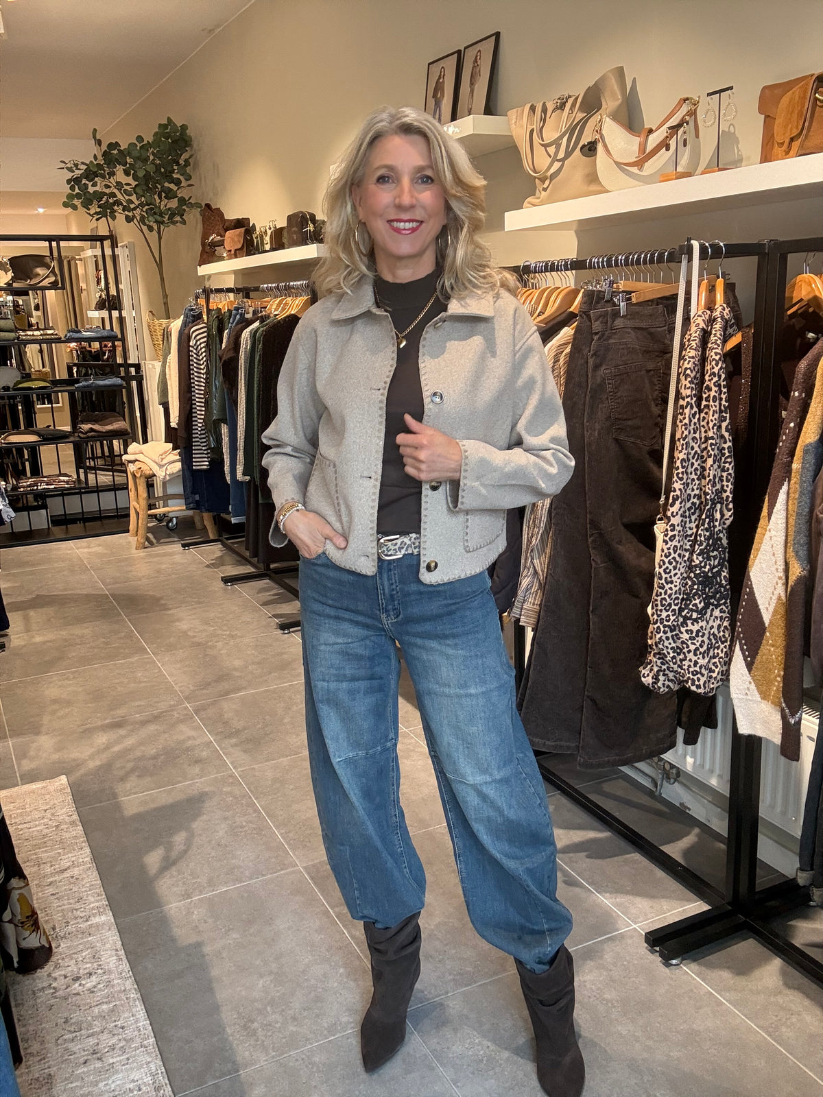 ZB jacket Bahar taupe