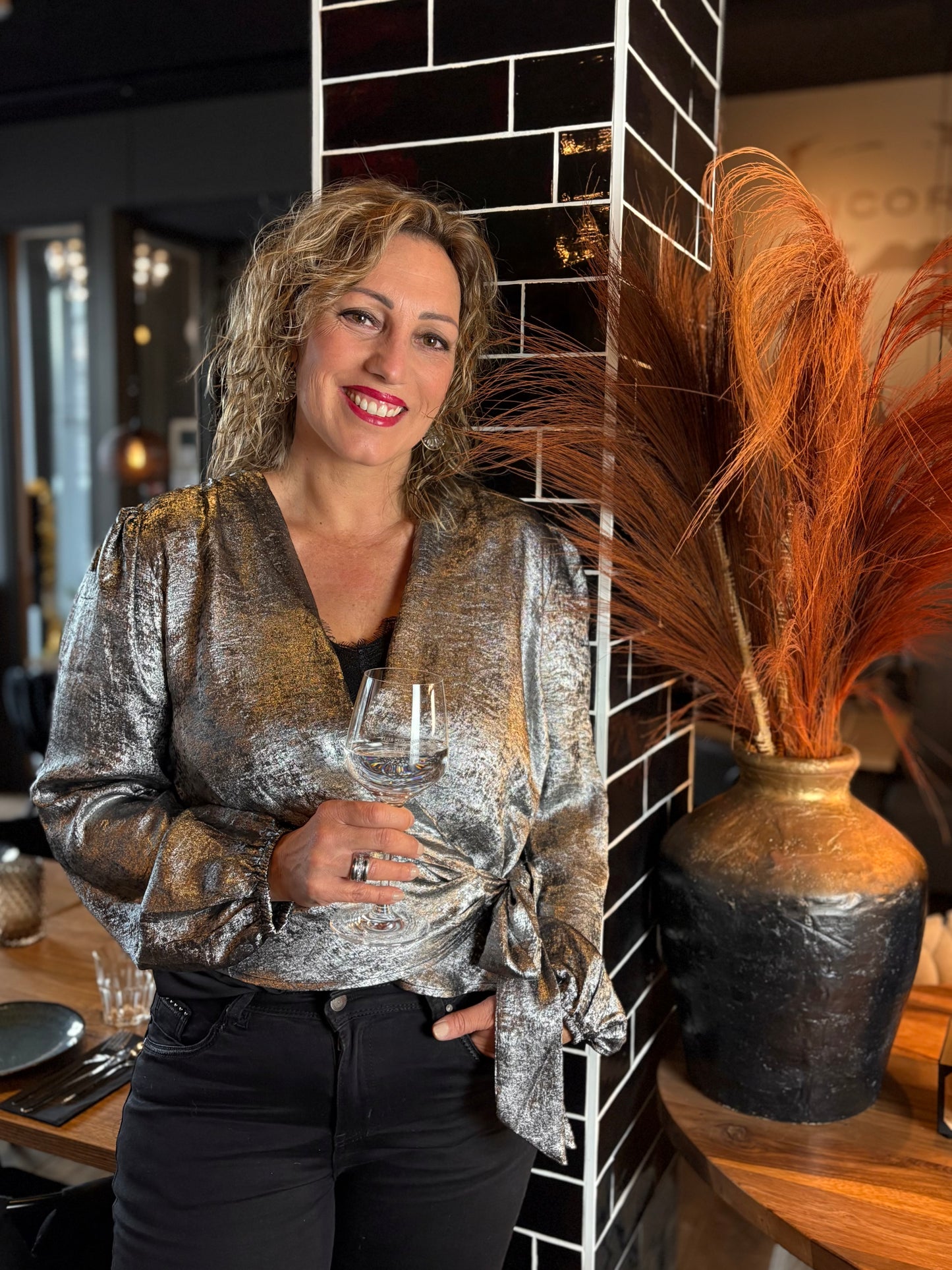 Ivy Beau blouse Alaia silver