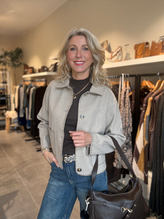ZB jacket Bahar taupe