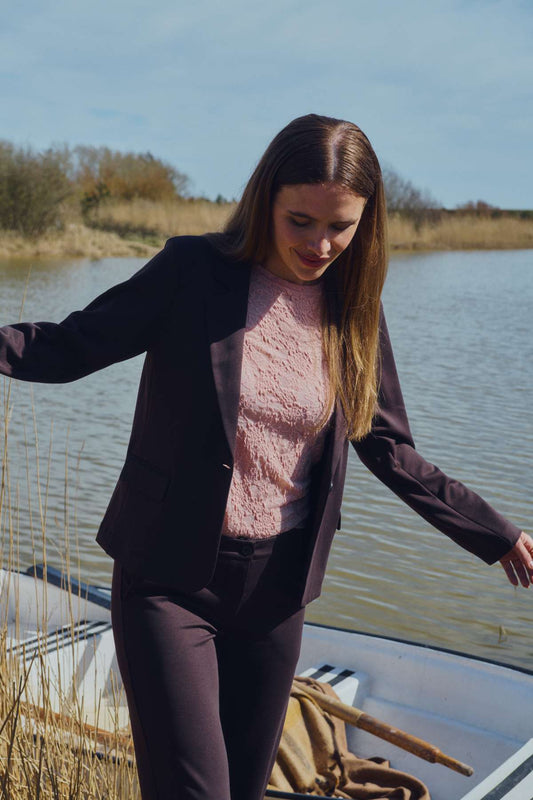 Freequent top Esvia pale mauve