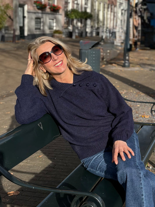 C&S trui Kelsey midnight blue