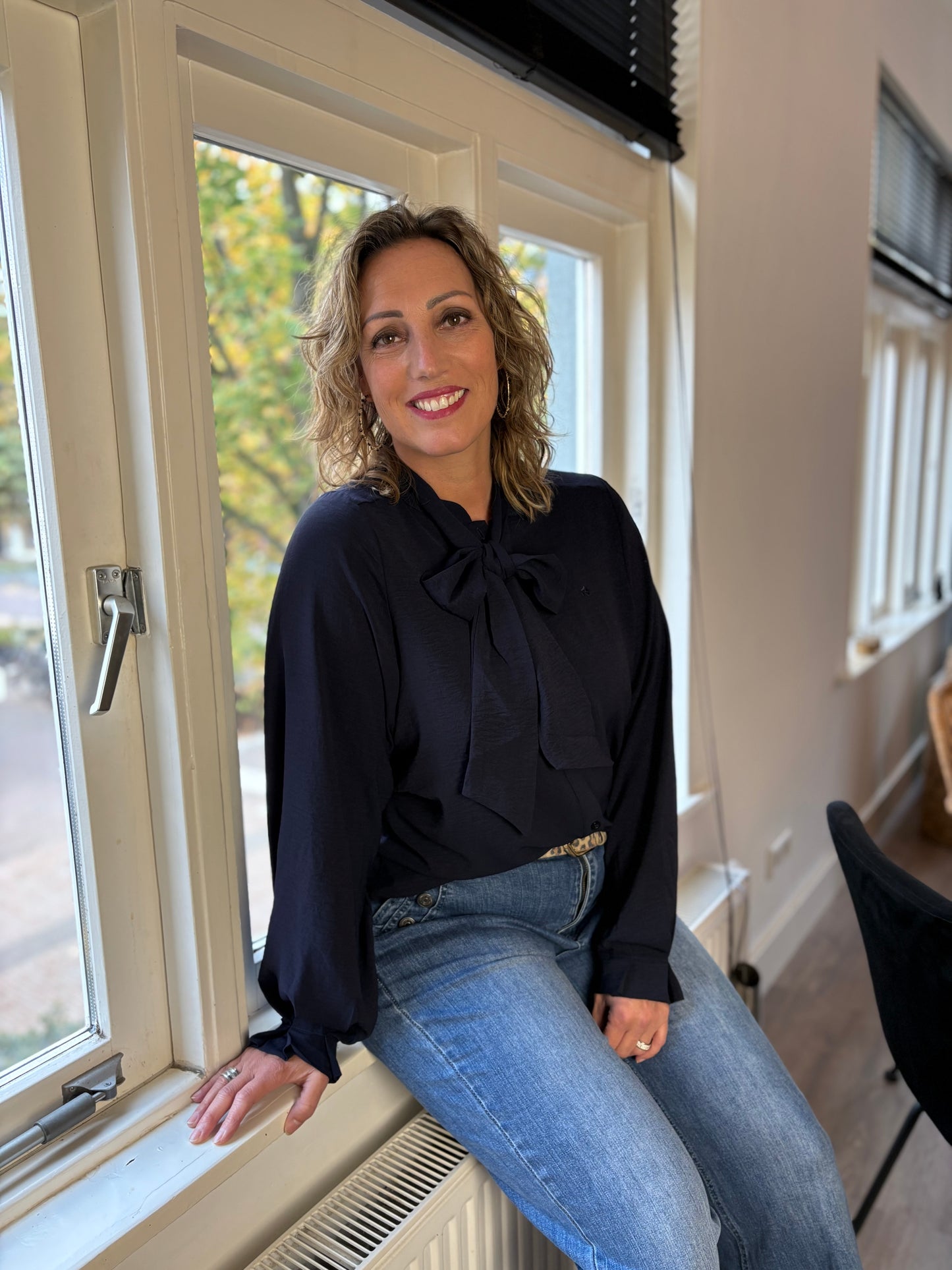 C&S blouse Lillith midnight blue