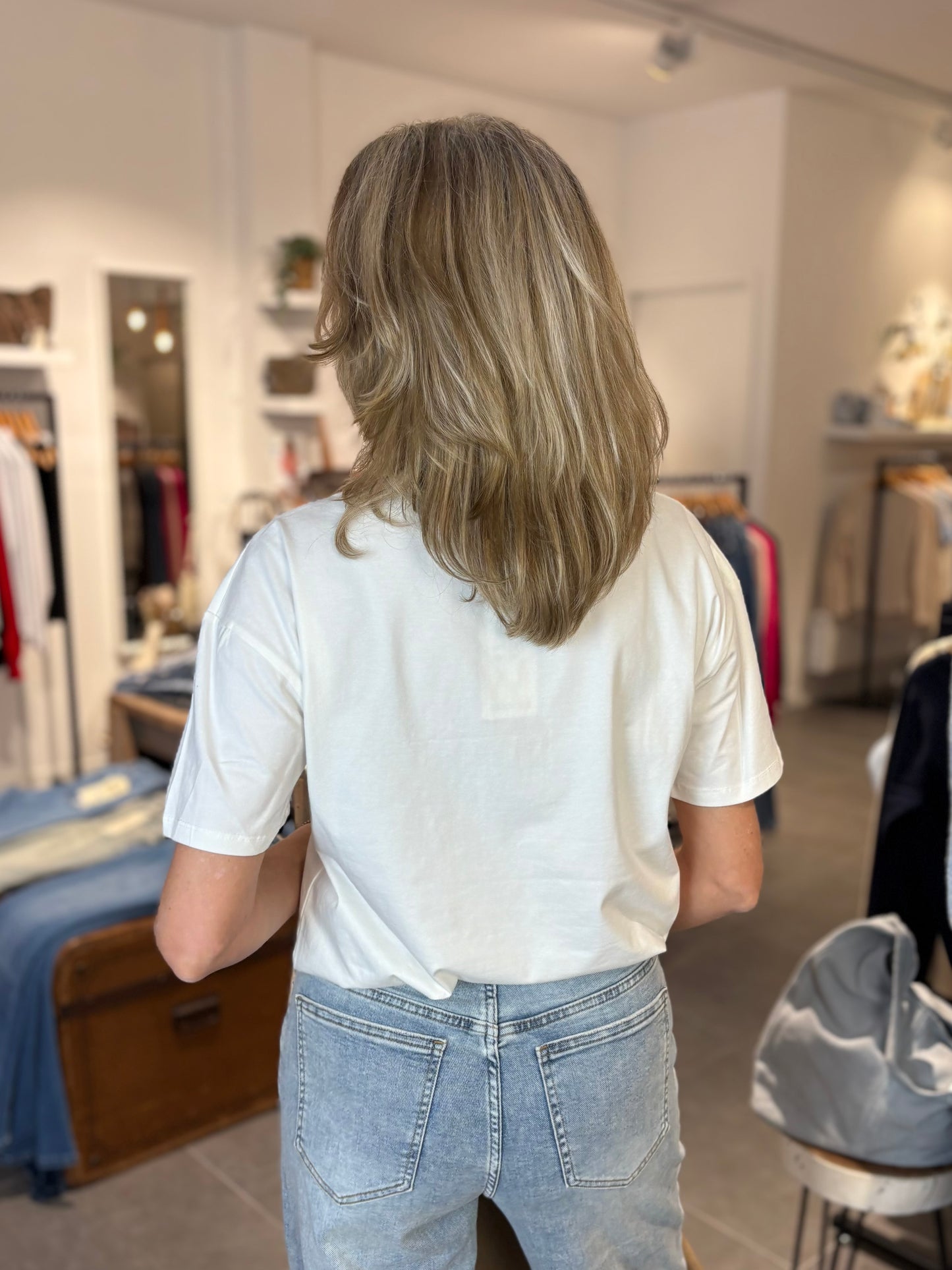 Moocci T-shirt SOHO offwhite/camel