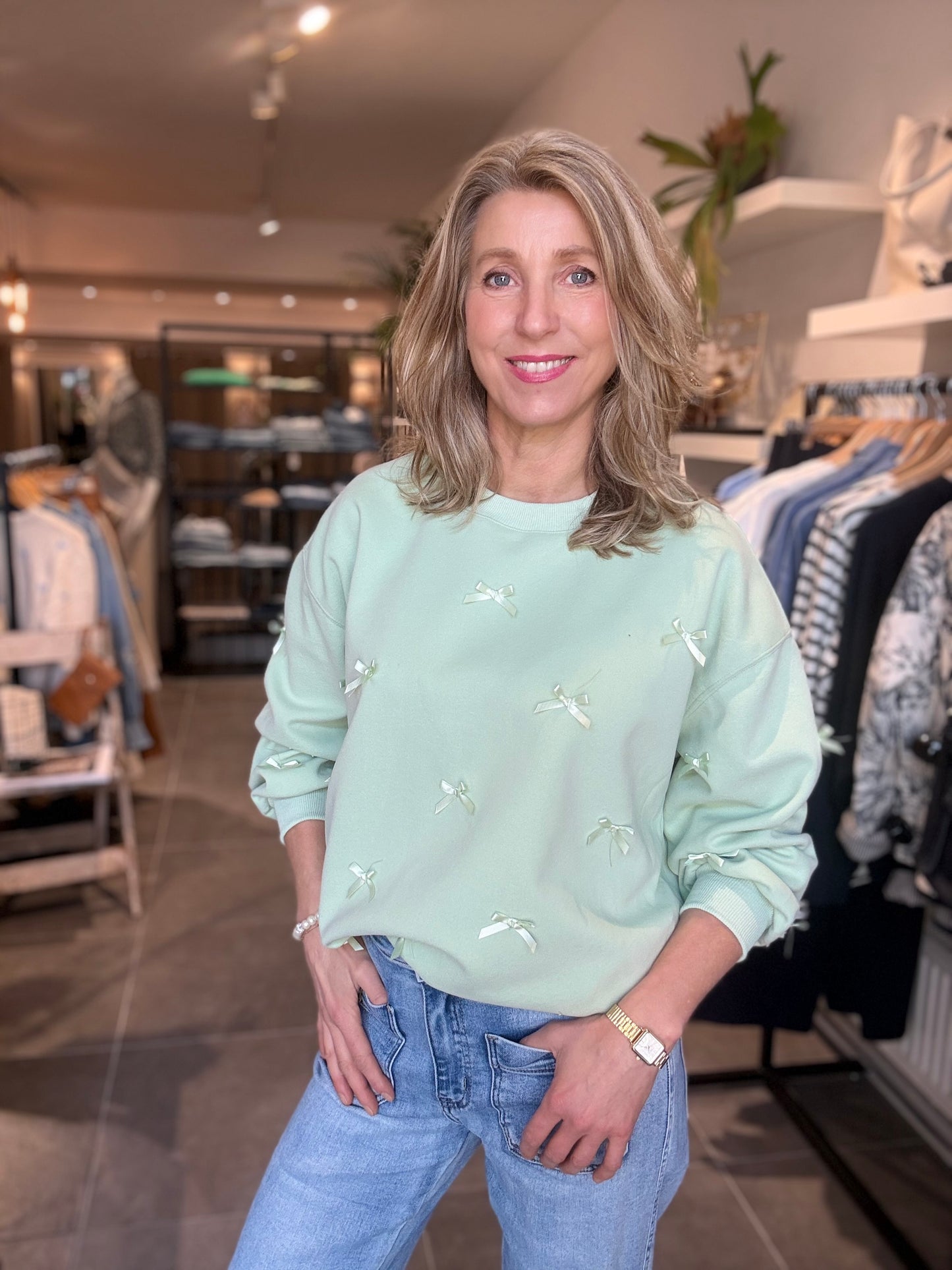 Moocci sweater Strik pistache