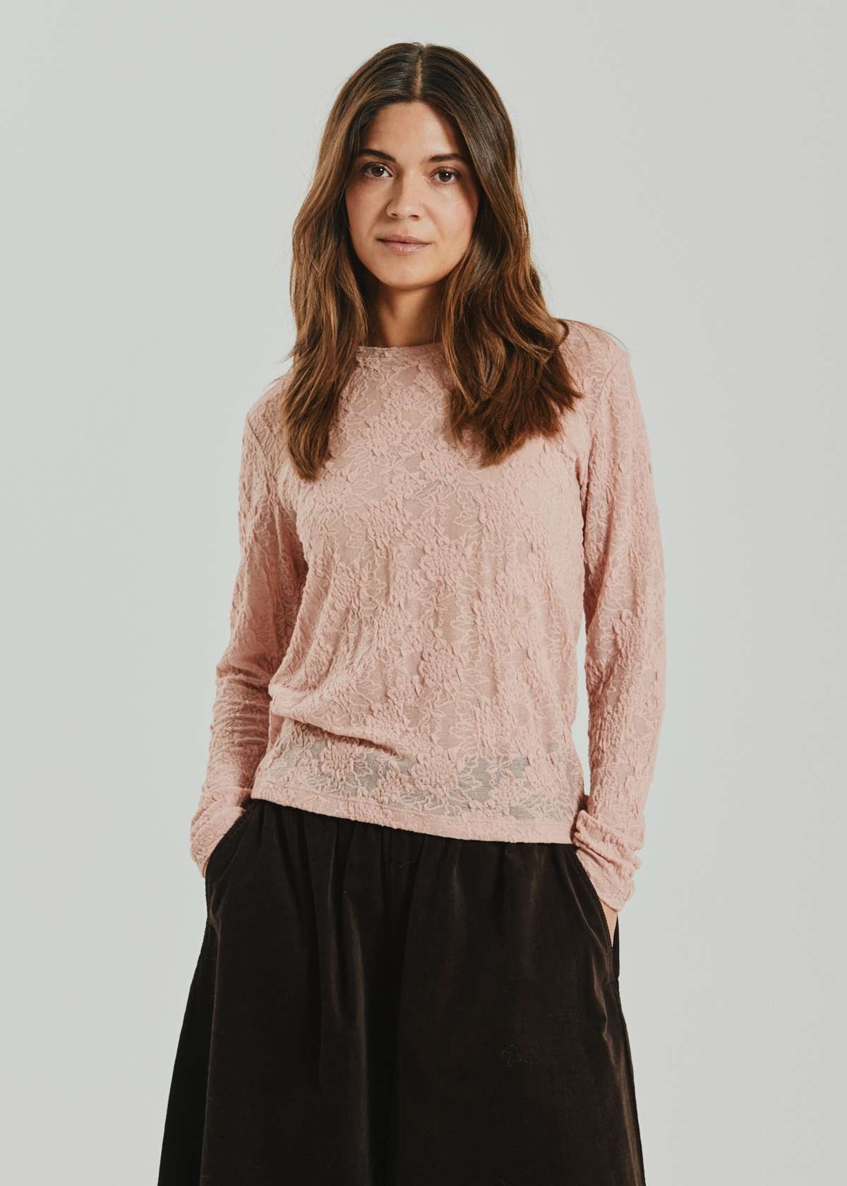 Freequent top Esvia pale mauve