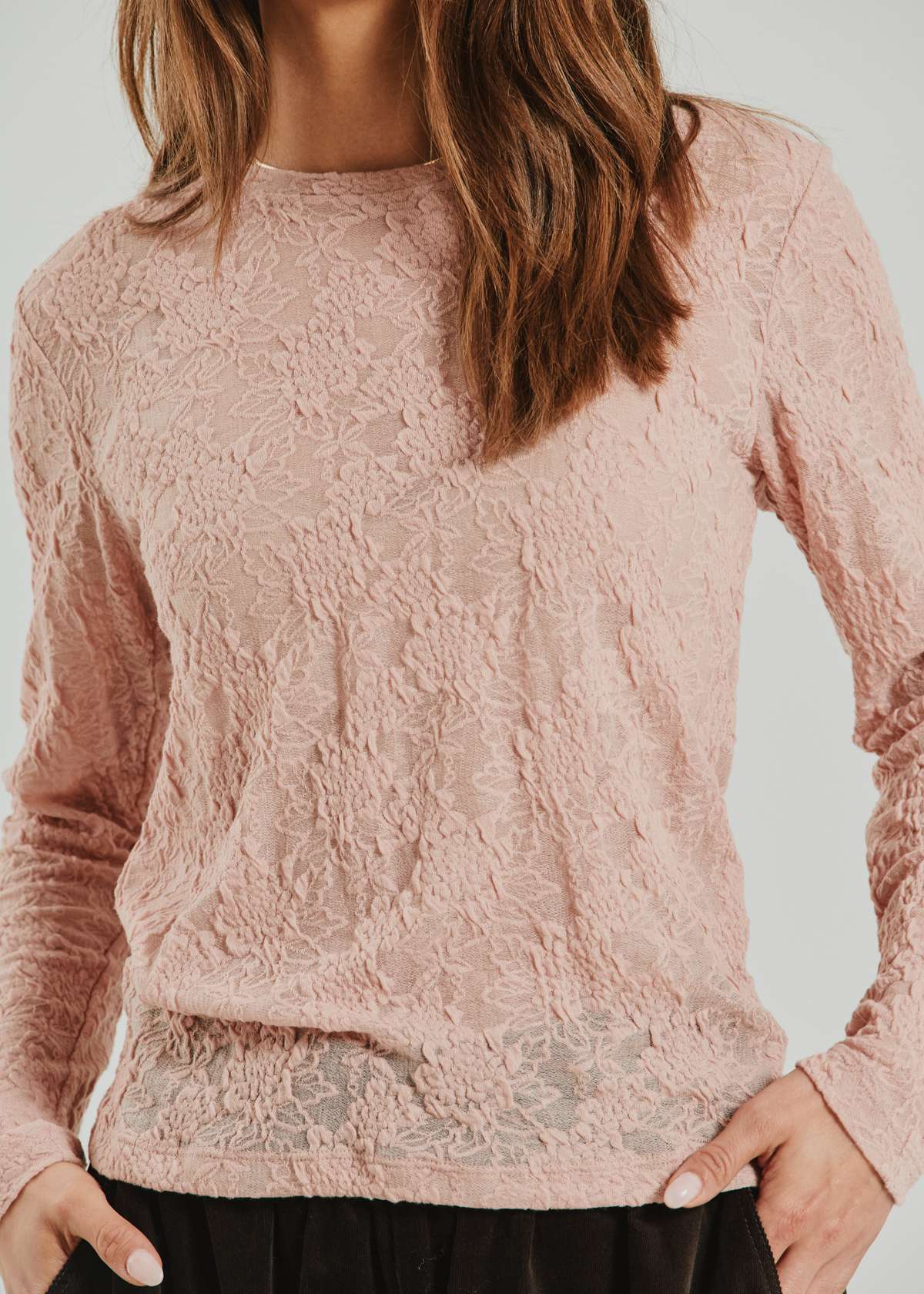 Freequent top Esvia pale mauve