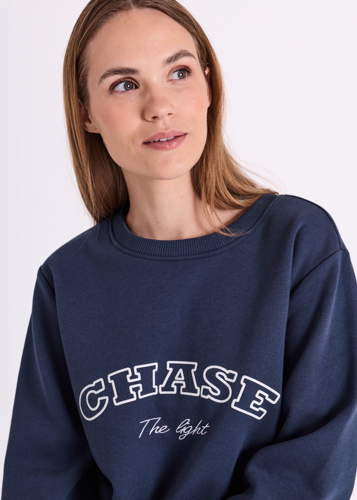 Freequent sweater Kamela navy blazer/star offwhite