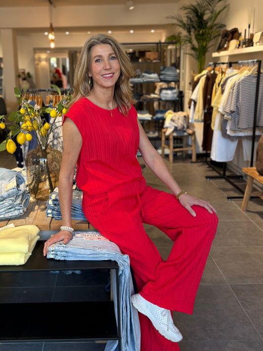 Freequent broek Valse true red