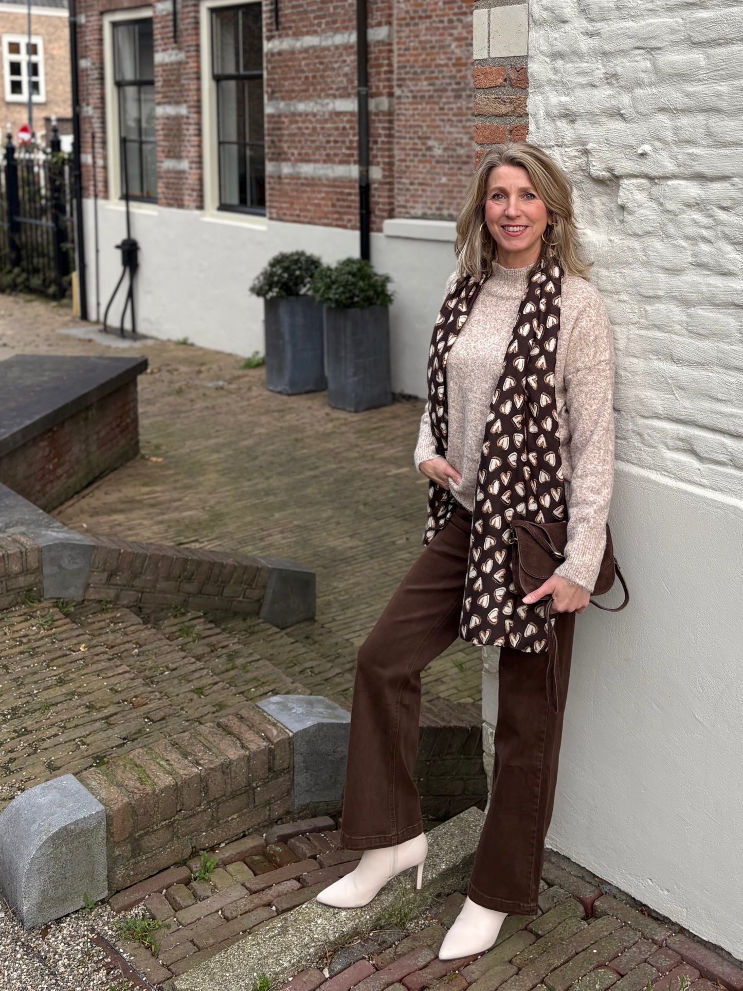 Ivivi trui turtleneck beige melange