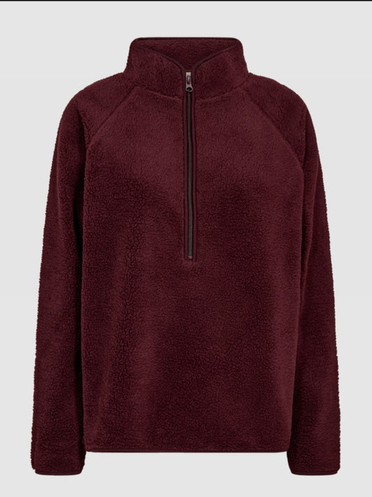 Freequent trui teddy bordeaux
