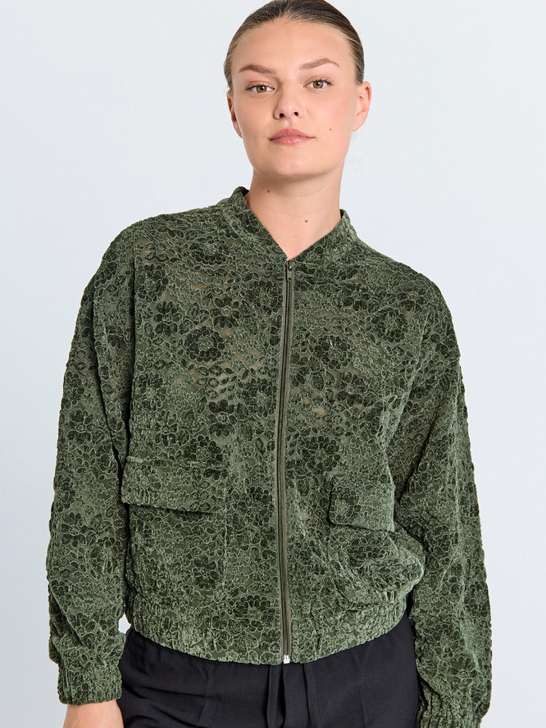 Freequent jack velvet groen Gry kombu green