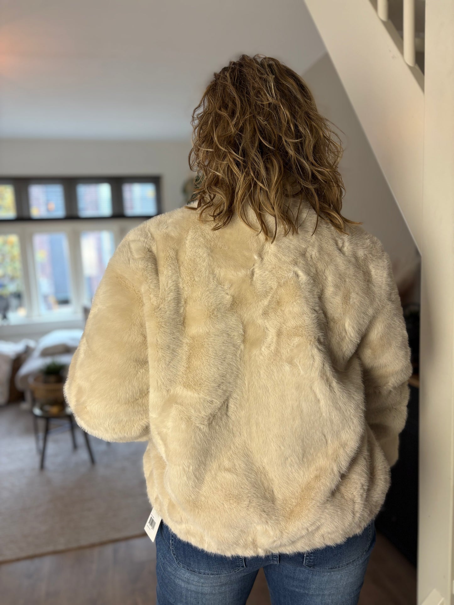 C&S jas Olsen imitatiebont sand